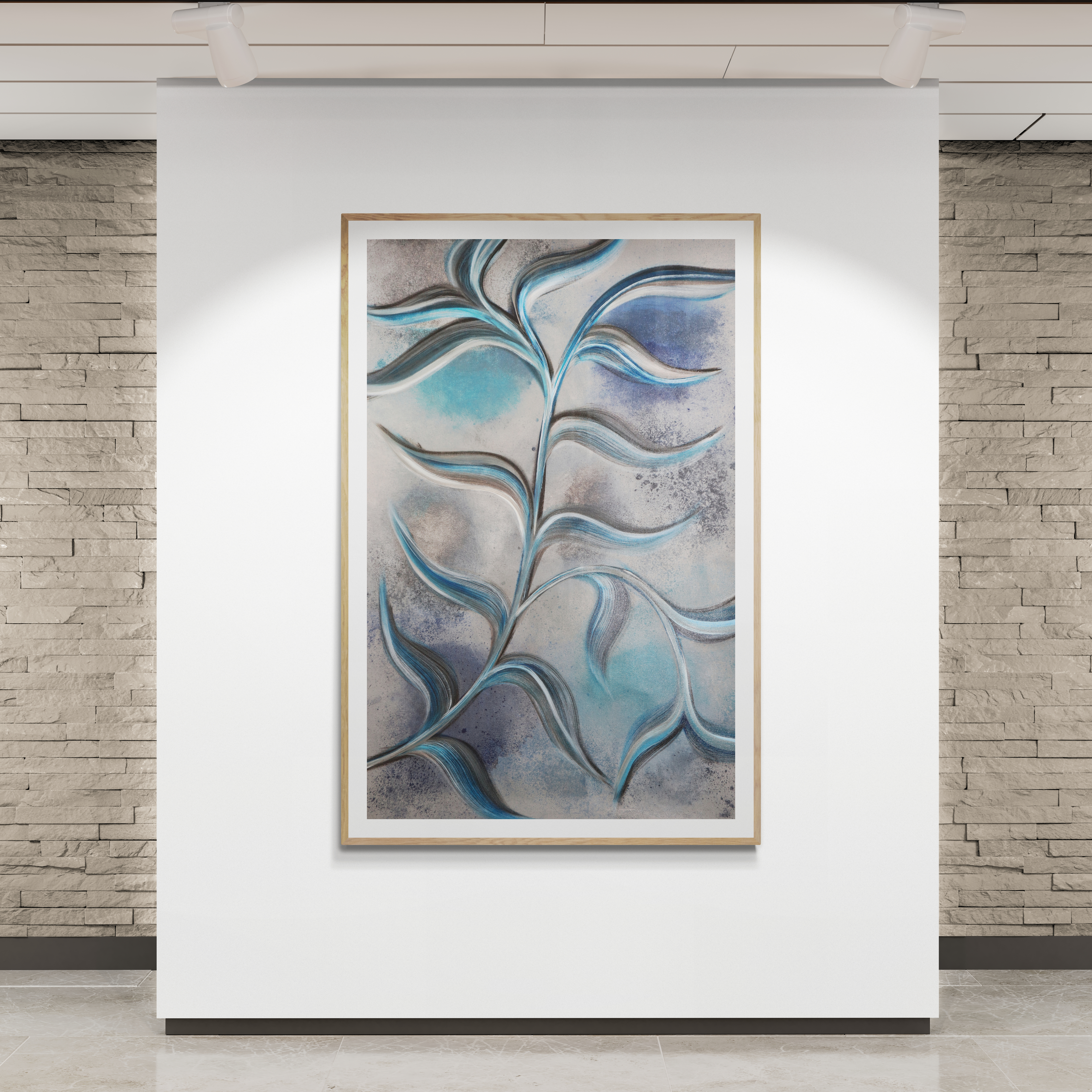 NIght Bloom Abstract Wall Art