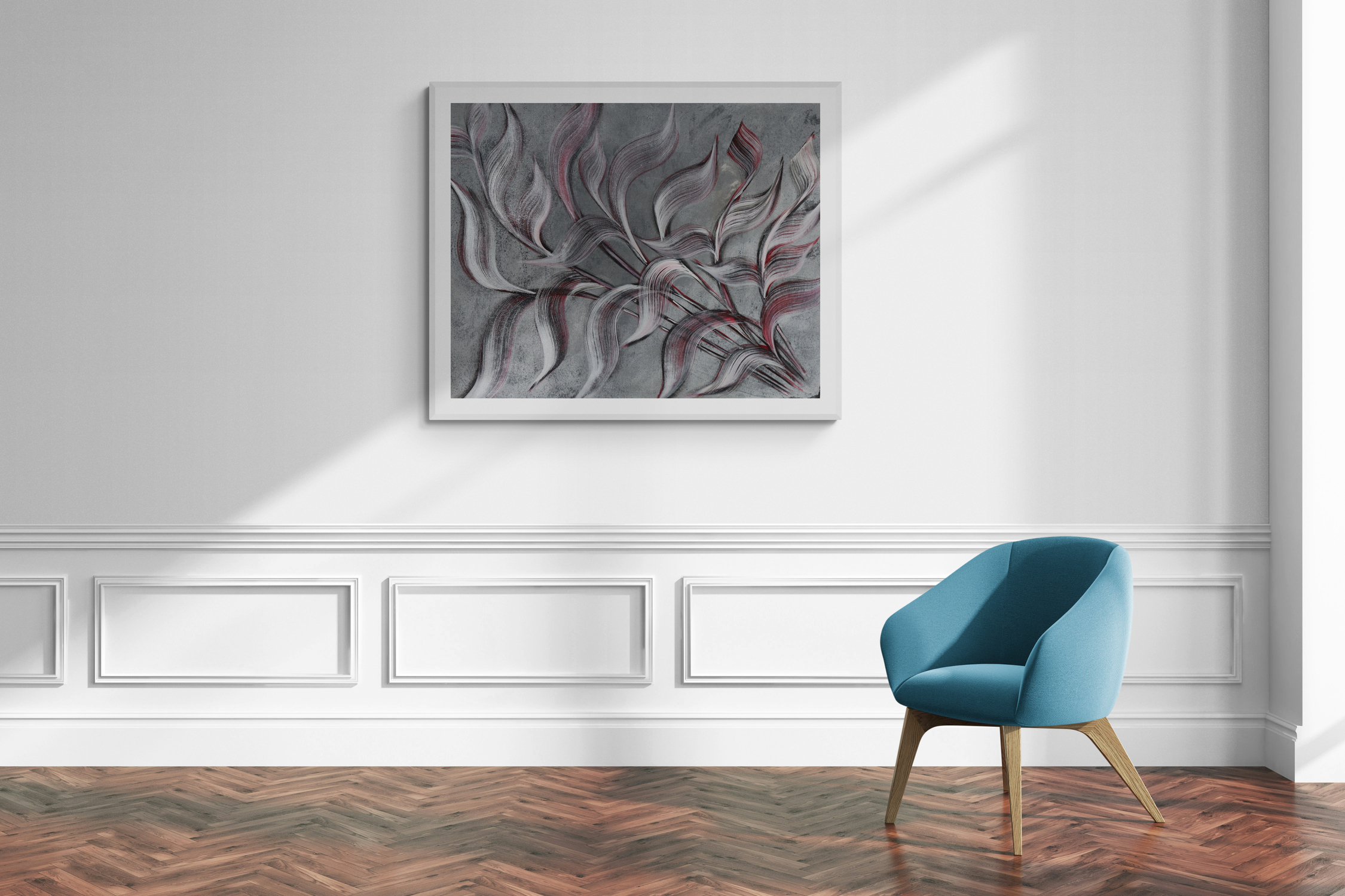 Misty Modern Abstract Painting