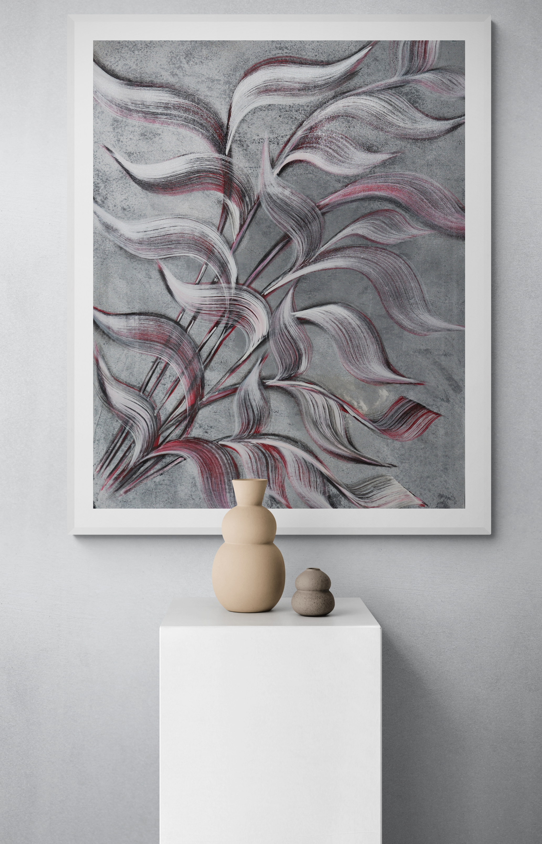 Misty Modern Abstract Painting