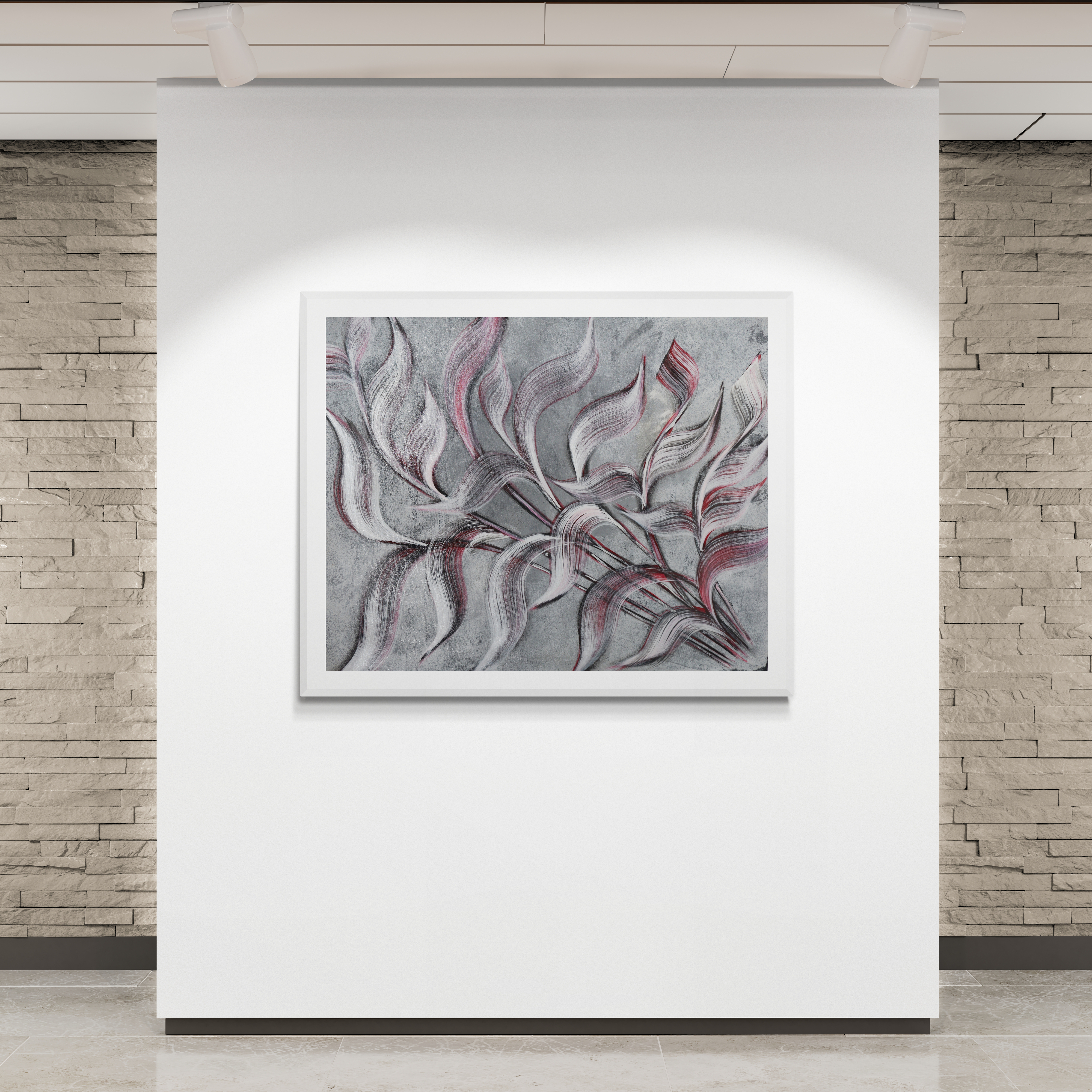 Misty Modern Abstract Painting