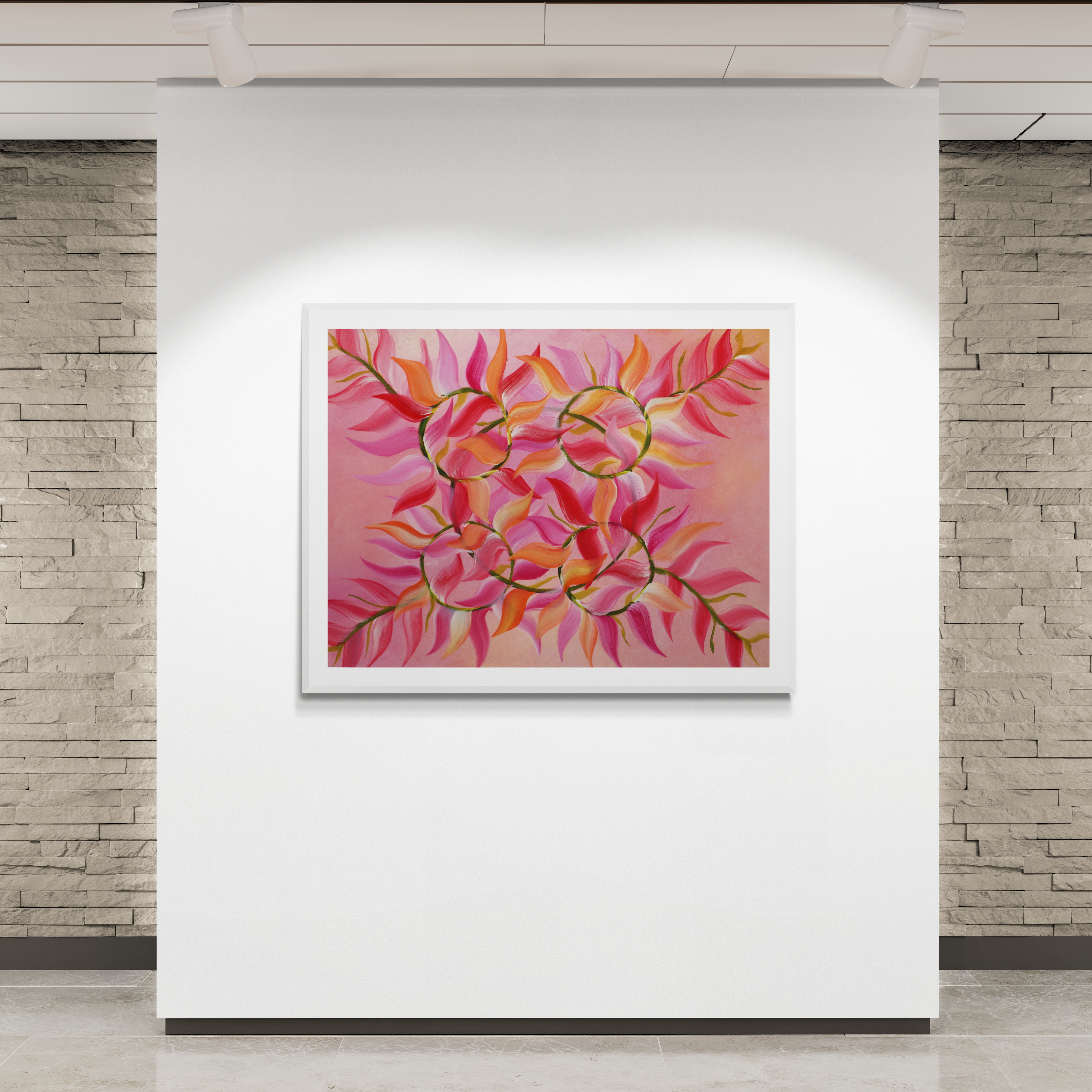 Spring Dream Catcher Floral Painting