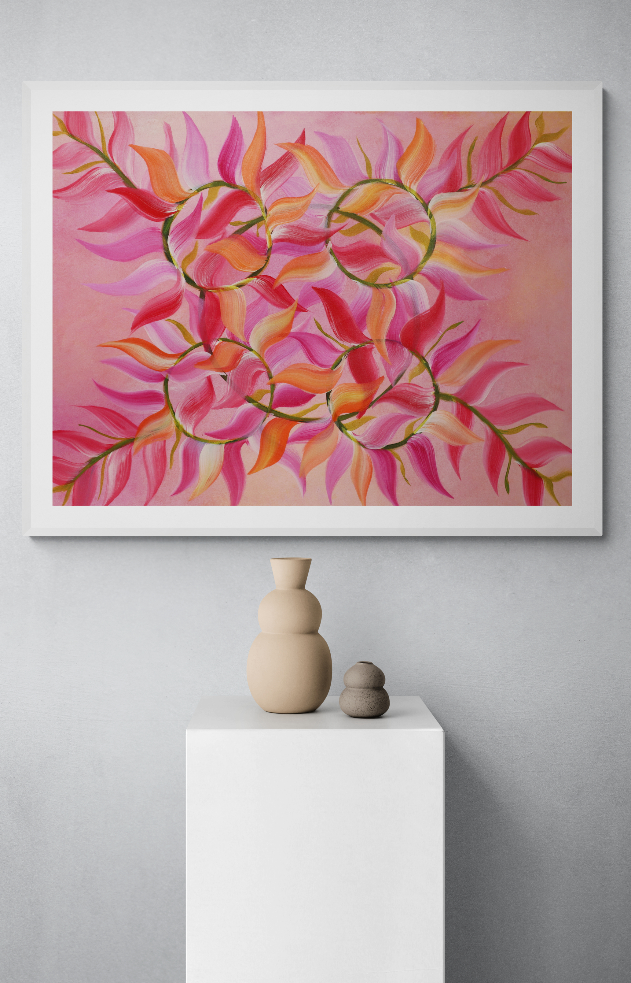 Spring Dream Catcher Floral Painting