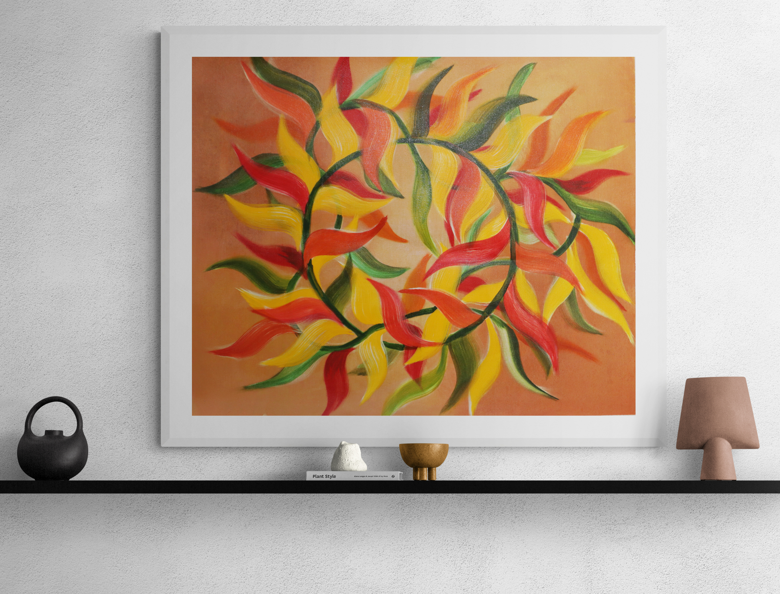 Autumn Dream Catcher Abstract Art Painting