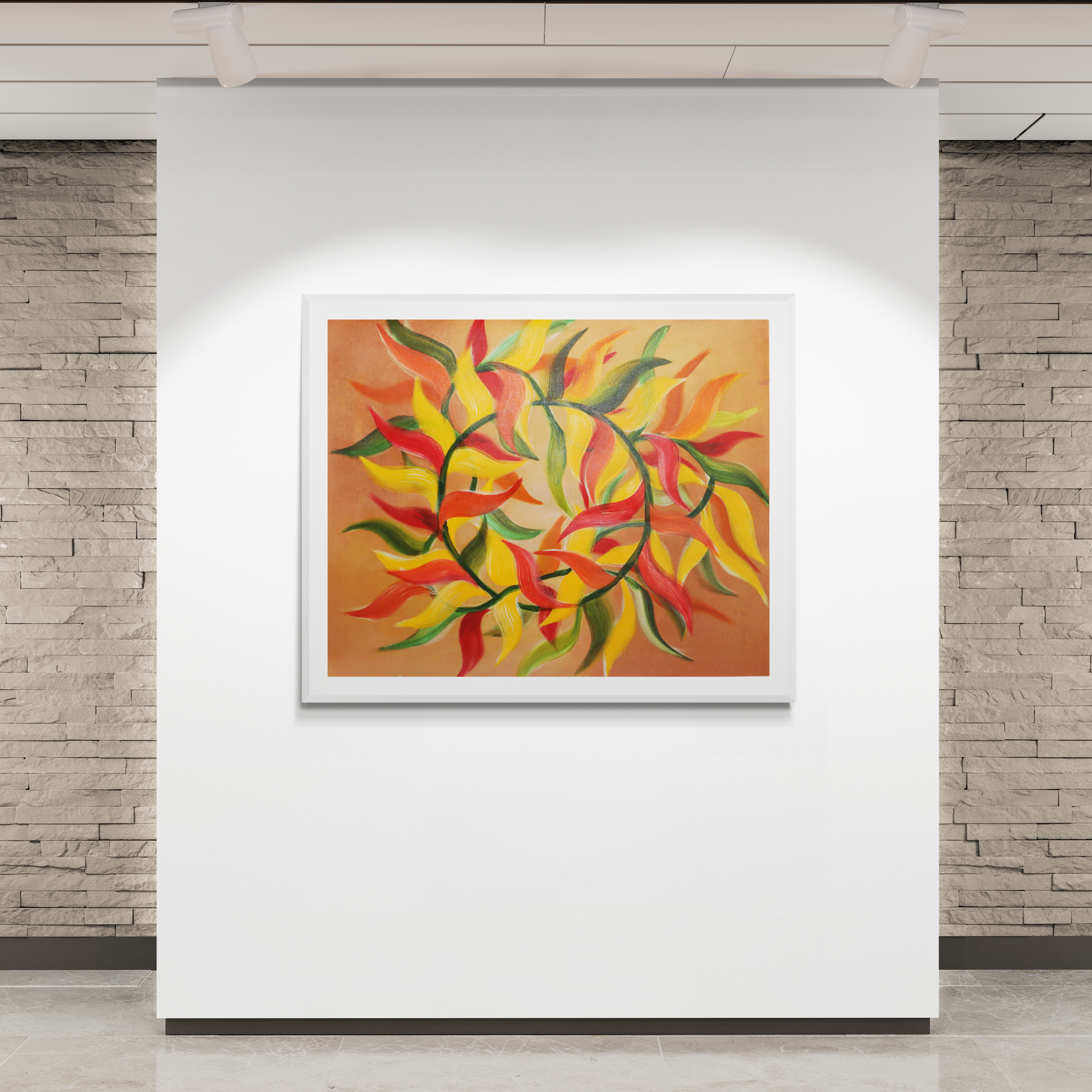 Autumn Dream Catcher Abstract Art Painting