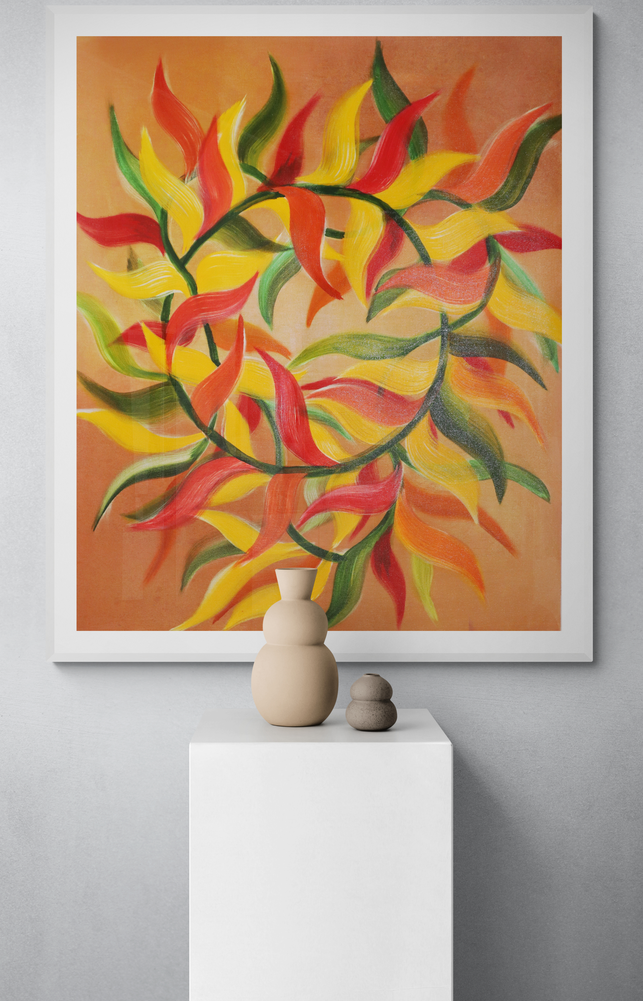 Autumn Dream Catcher Abstract Art Painting