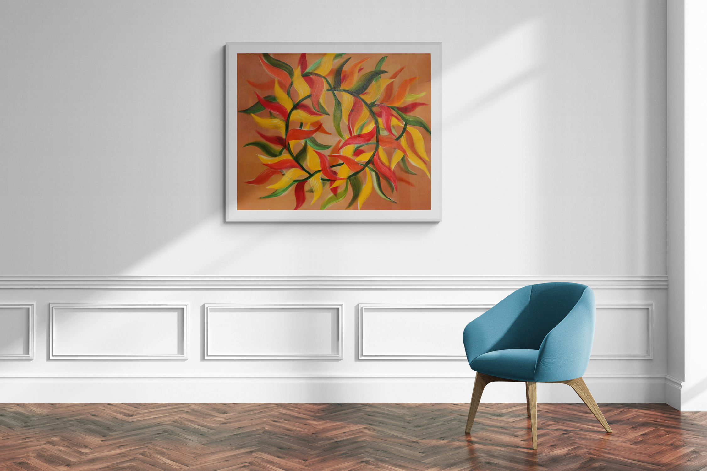 Autumn Dream Catcher Abstract Art Painting