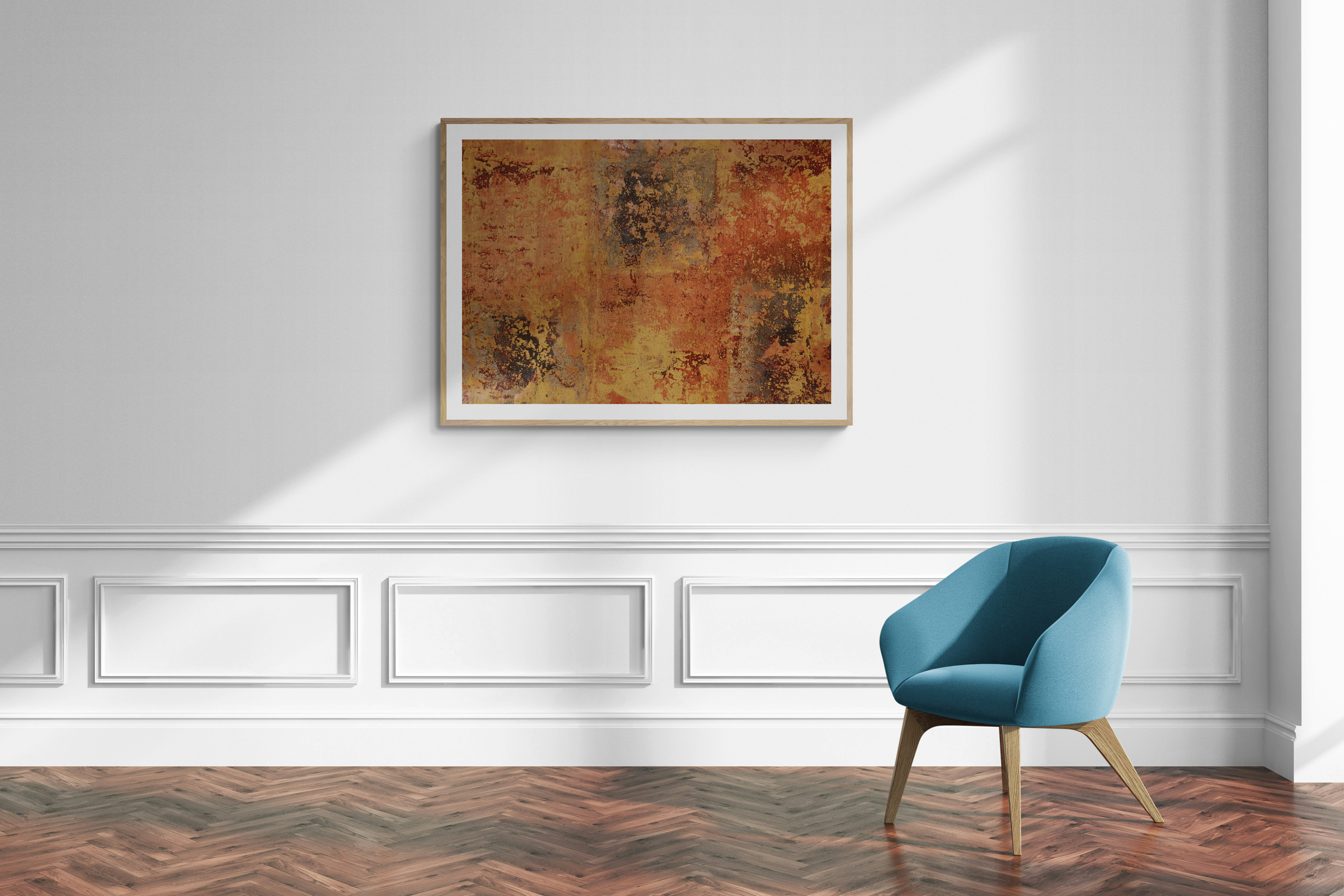 Warmth Textured Abstract Painting 