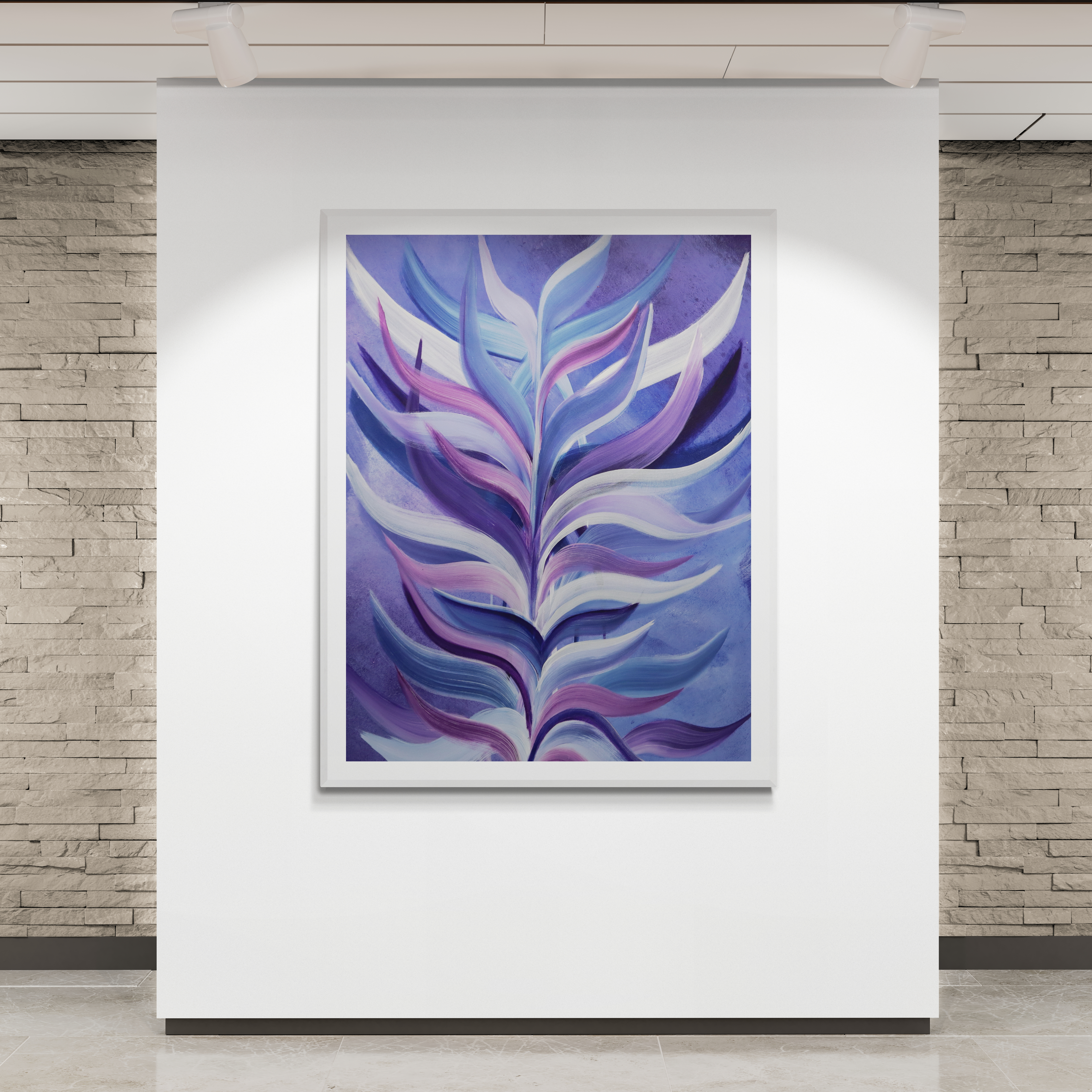 Twilight Abstract Botanical Wall Art