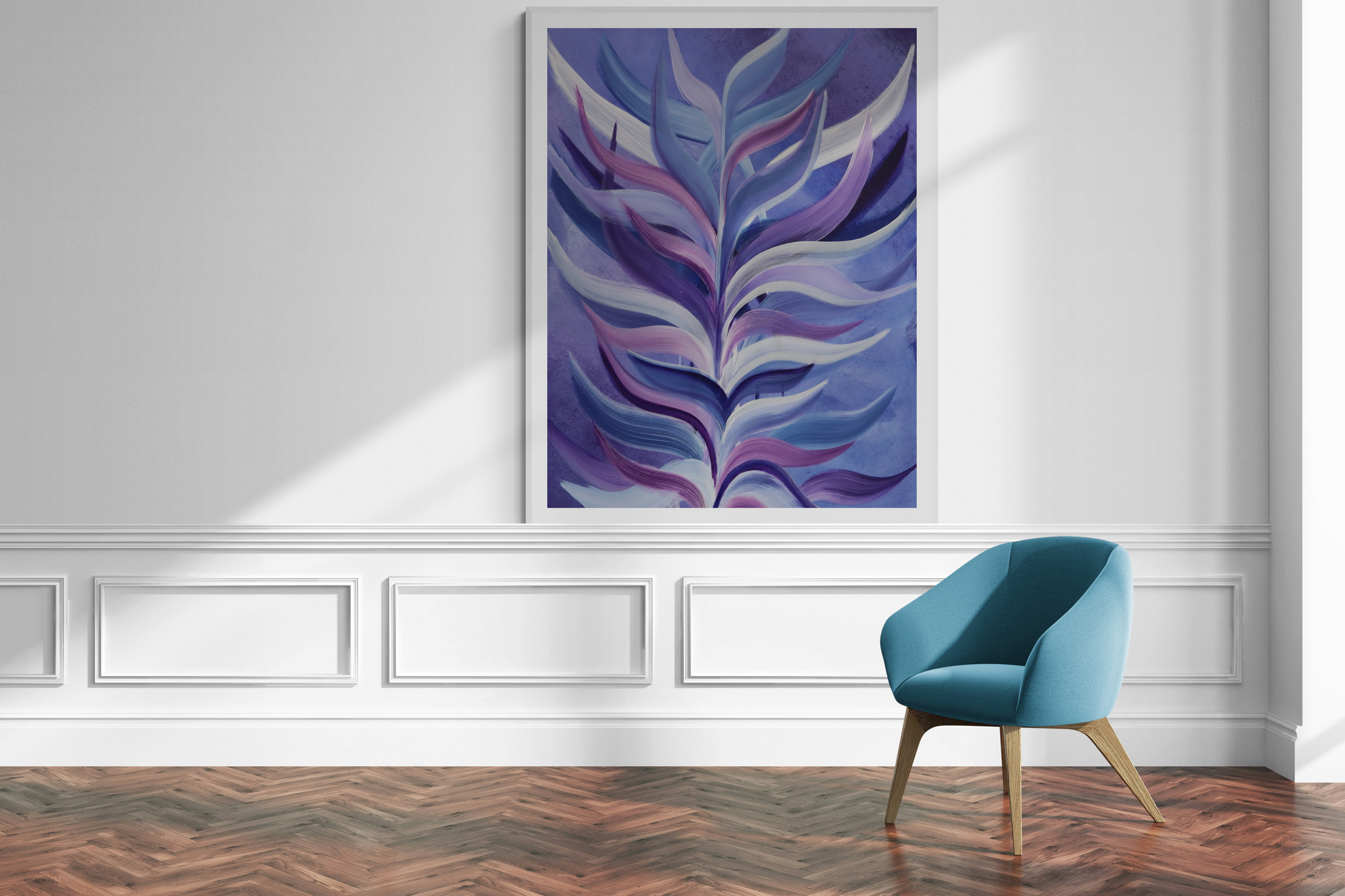 Twilight Abstract Botanical Wall Art