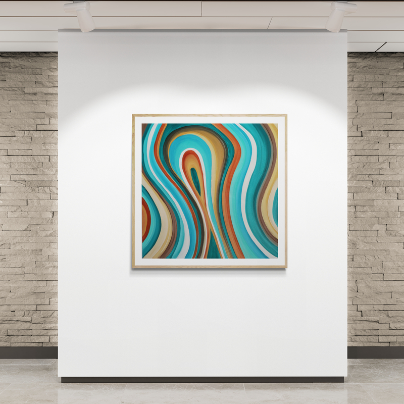 Flow Abstract Modern Art Painting