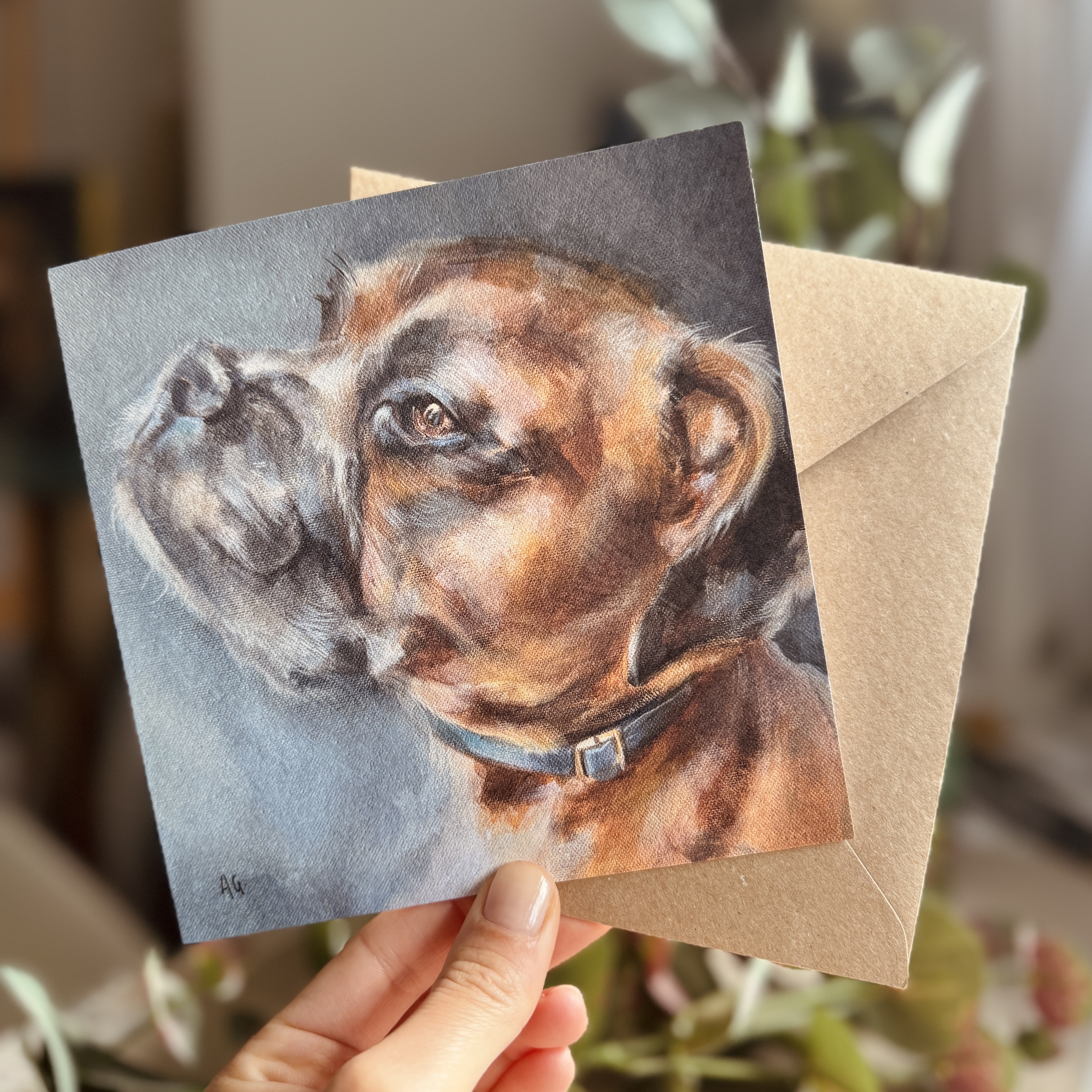 Boxer Dog Greeting Card