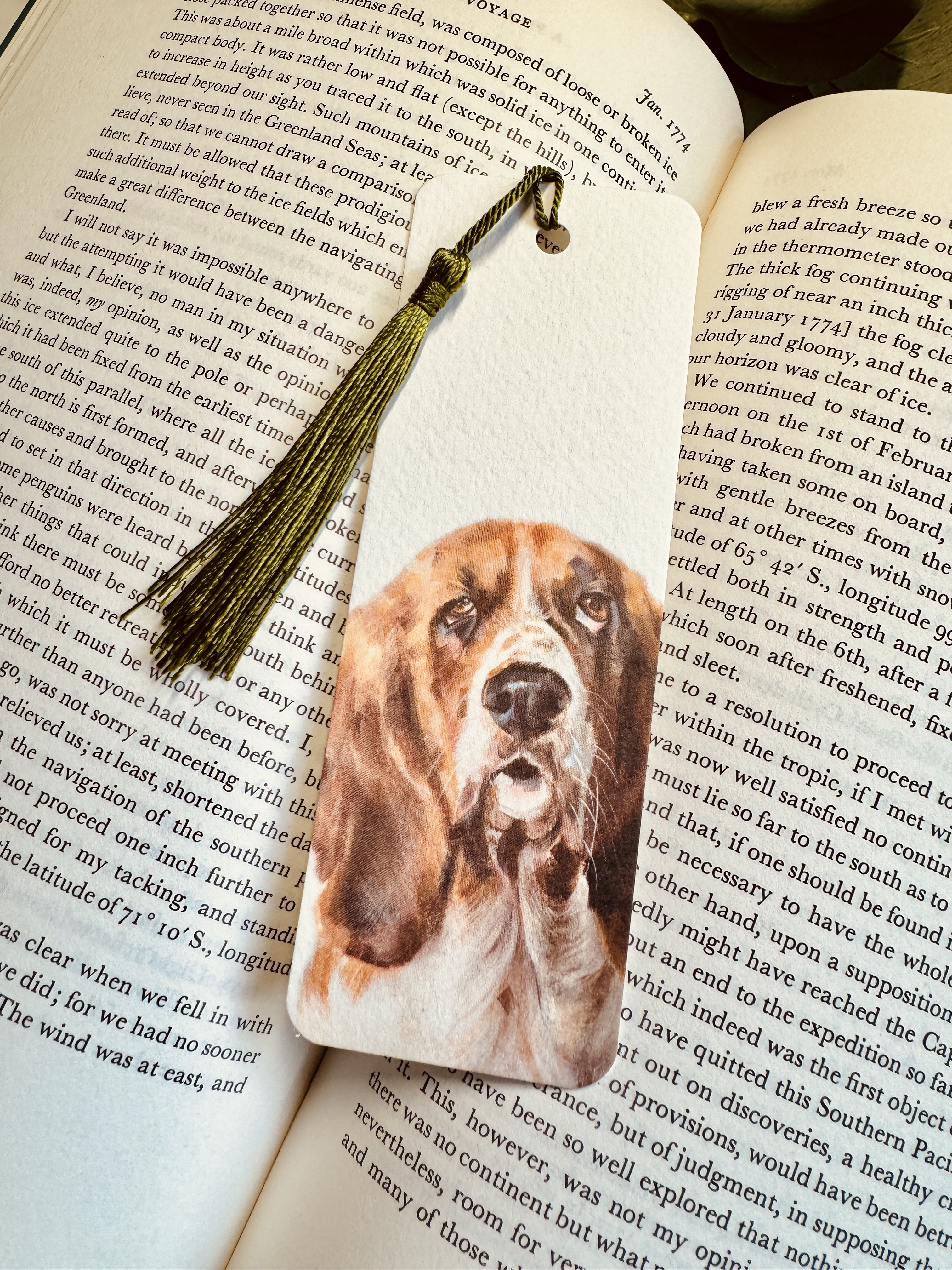 Basset Hound Bookmark