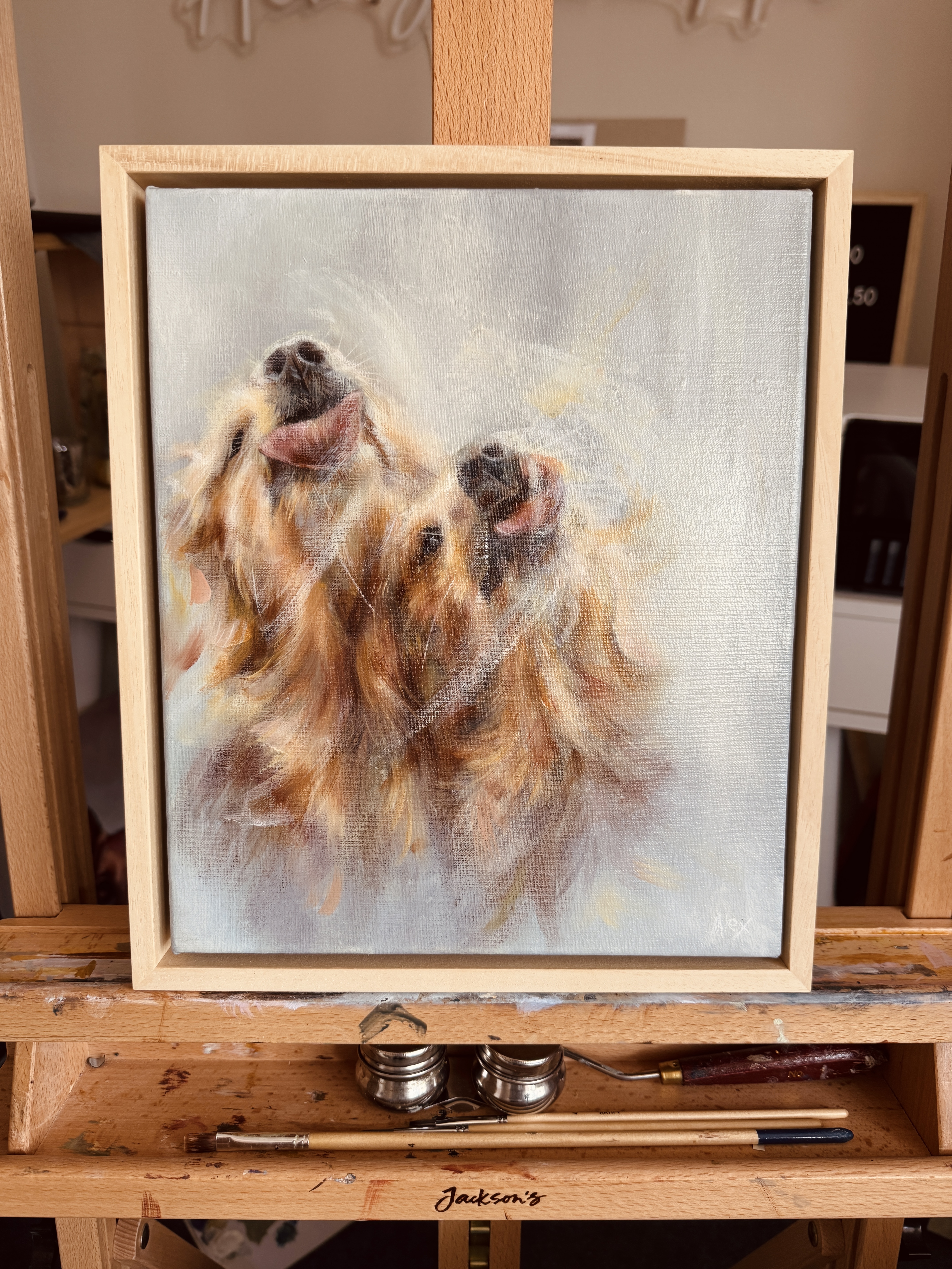 Original on Canvas - 'The Lick of Love'