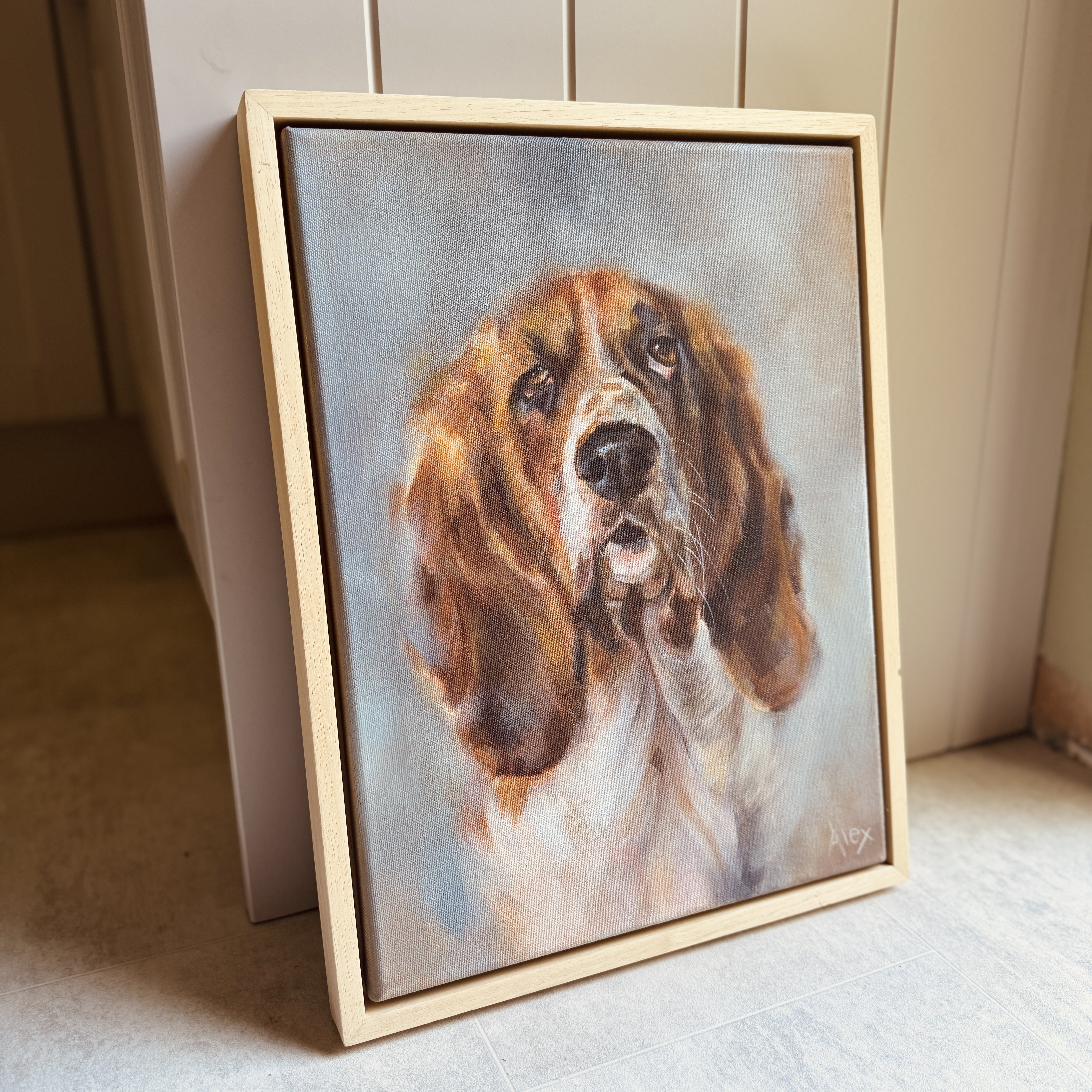 Original Oil Painting - 'Basset Hound'
