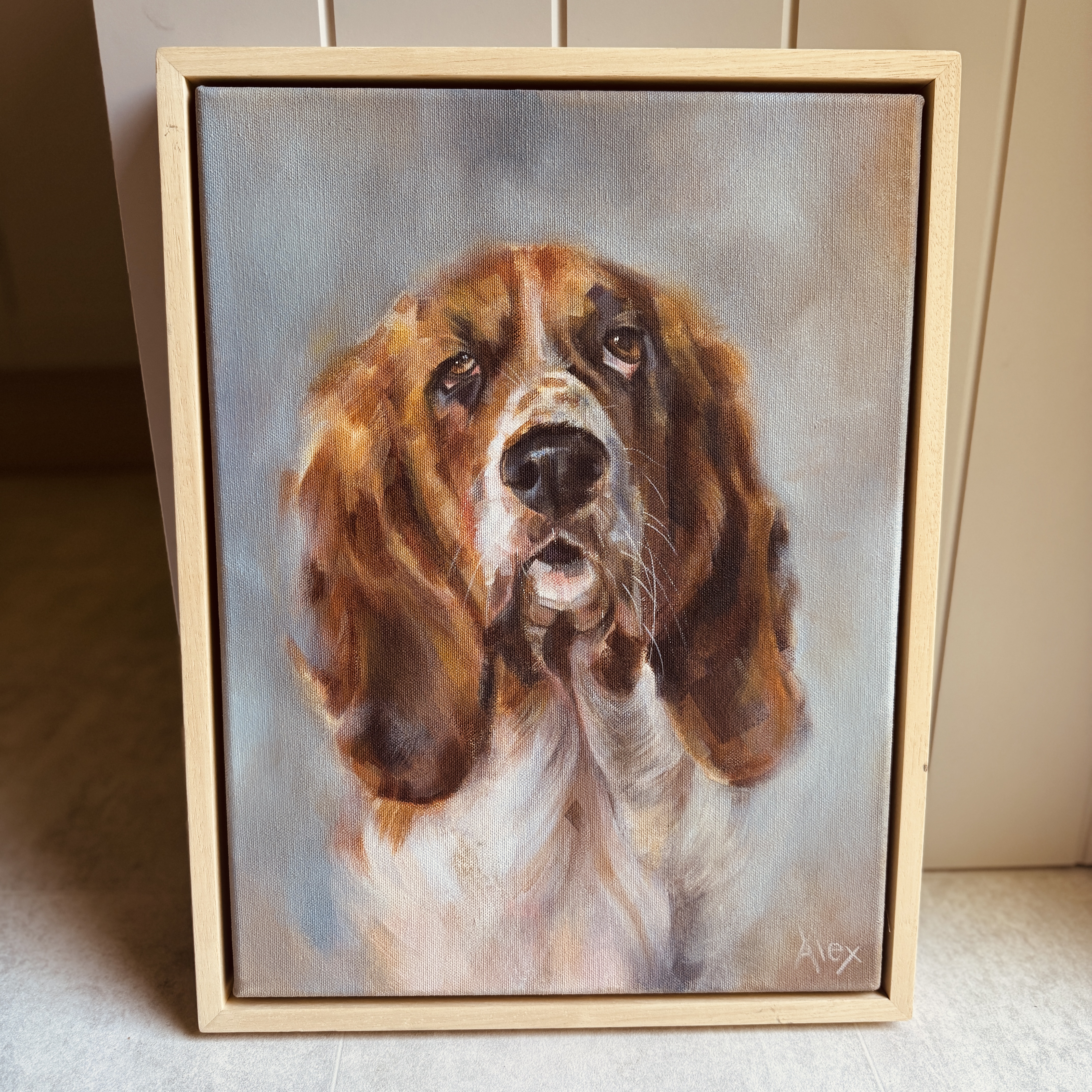 Original Oil Painting - 'Basset Hound'