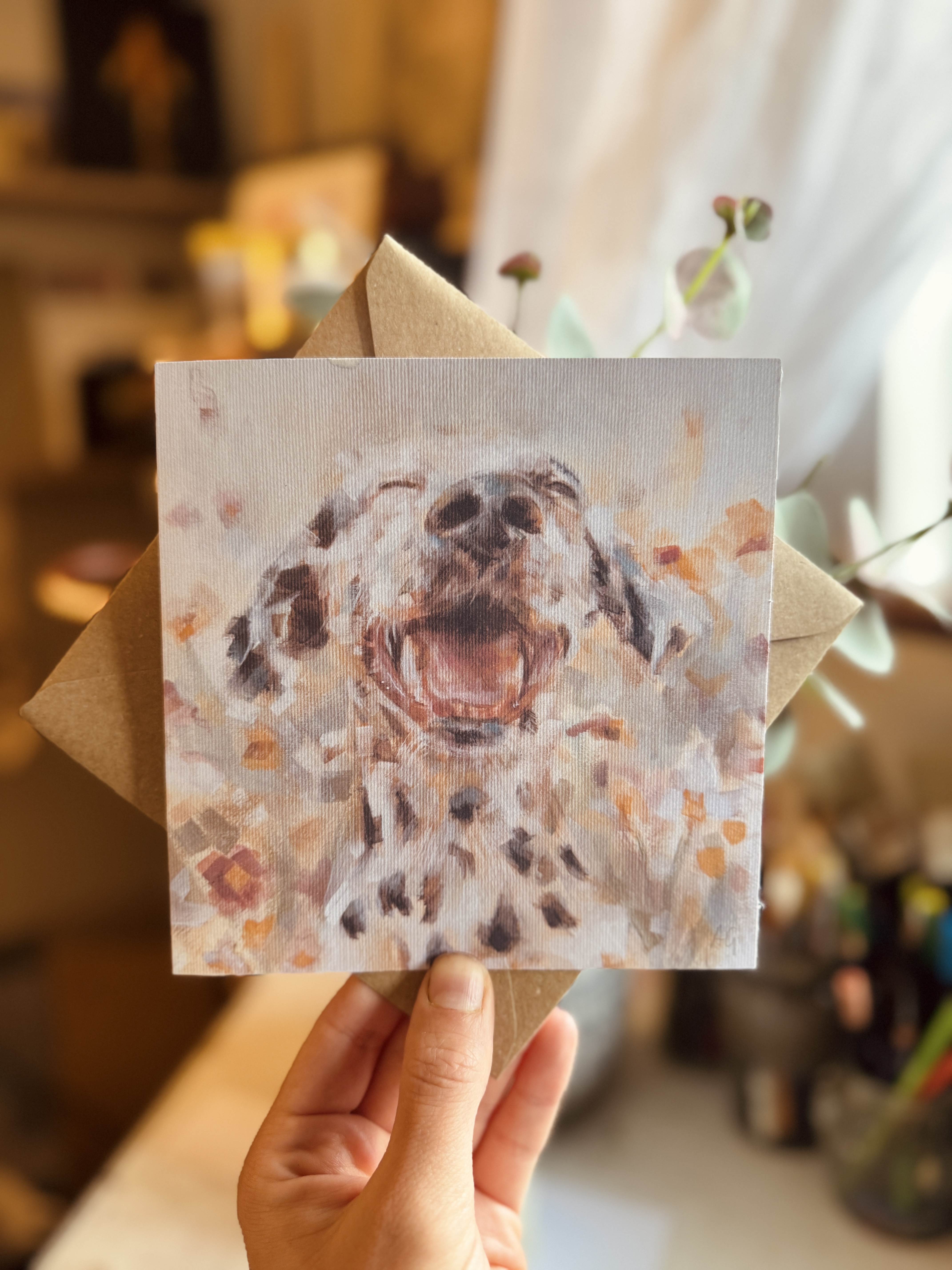 Pretty Dalmatian Greeting Card