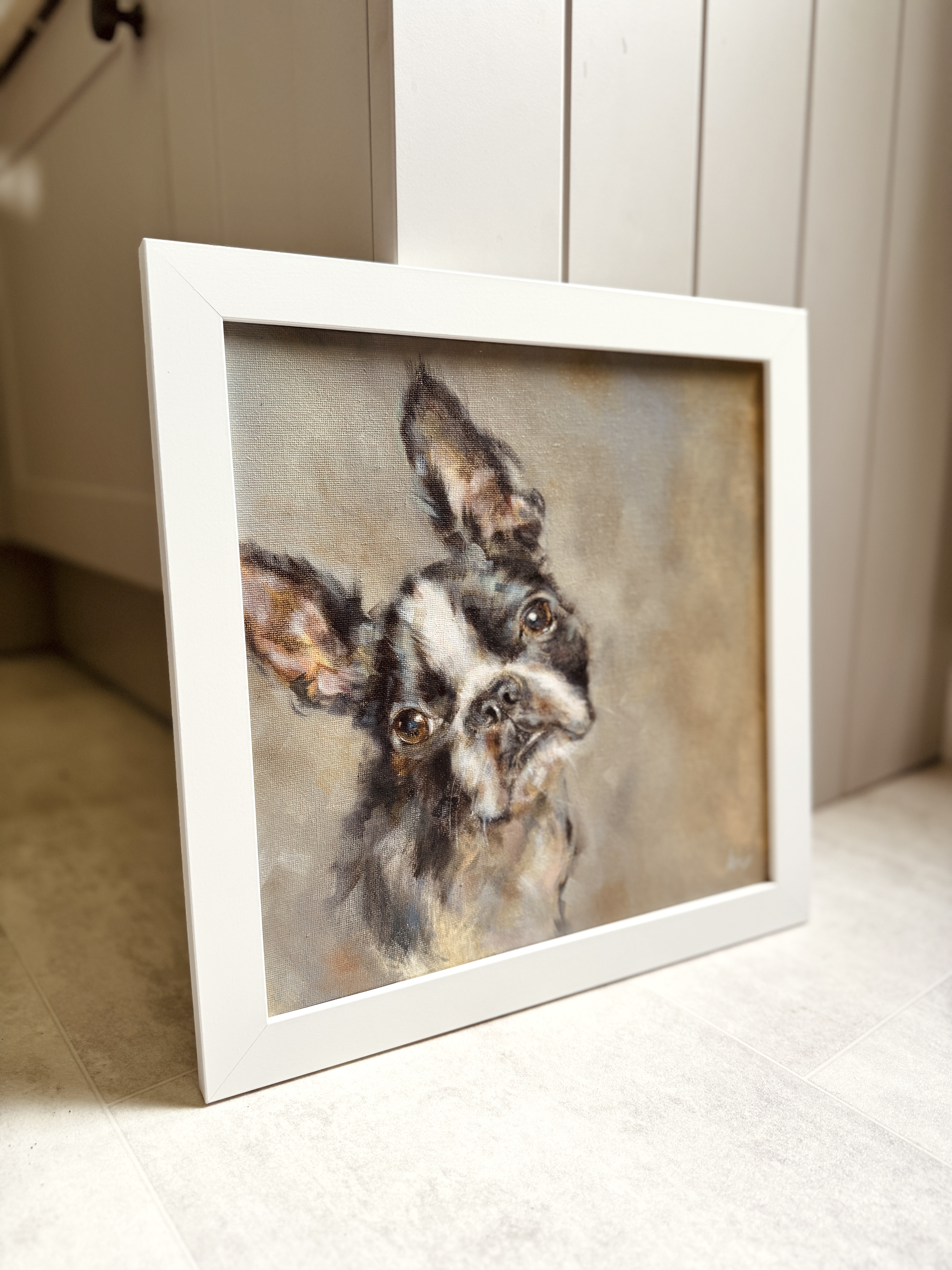 'Boston Terrier' - Original Oil Painting 