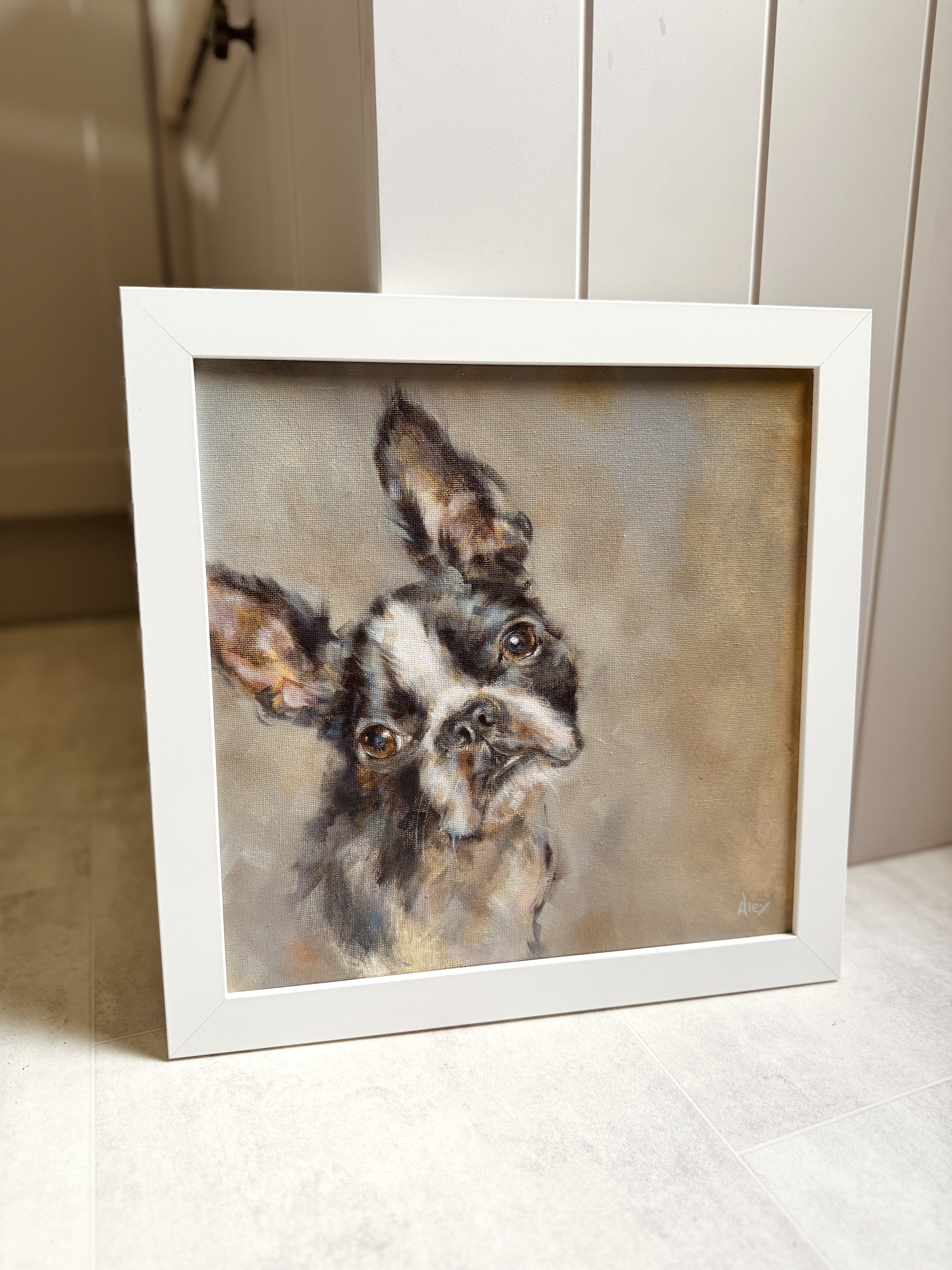 'Boston Terrier' - Original Oil Painting 