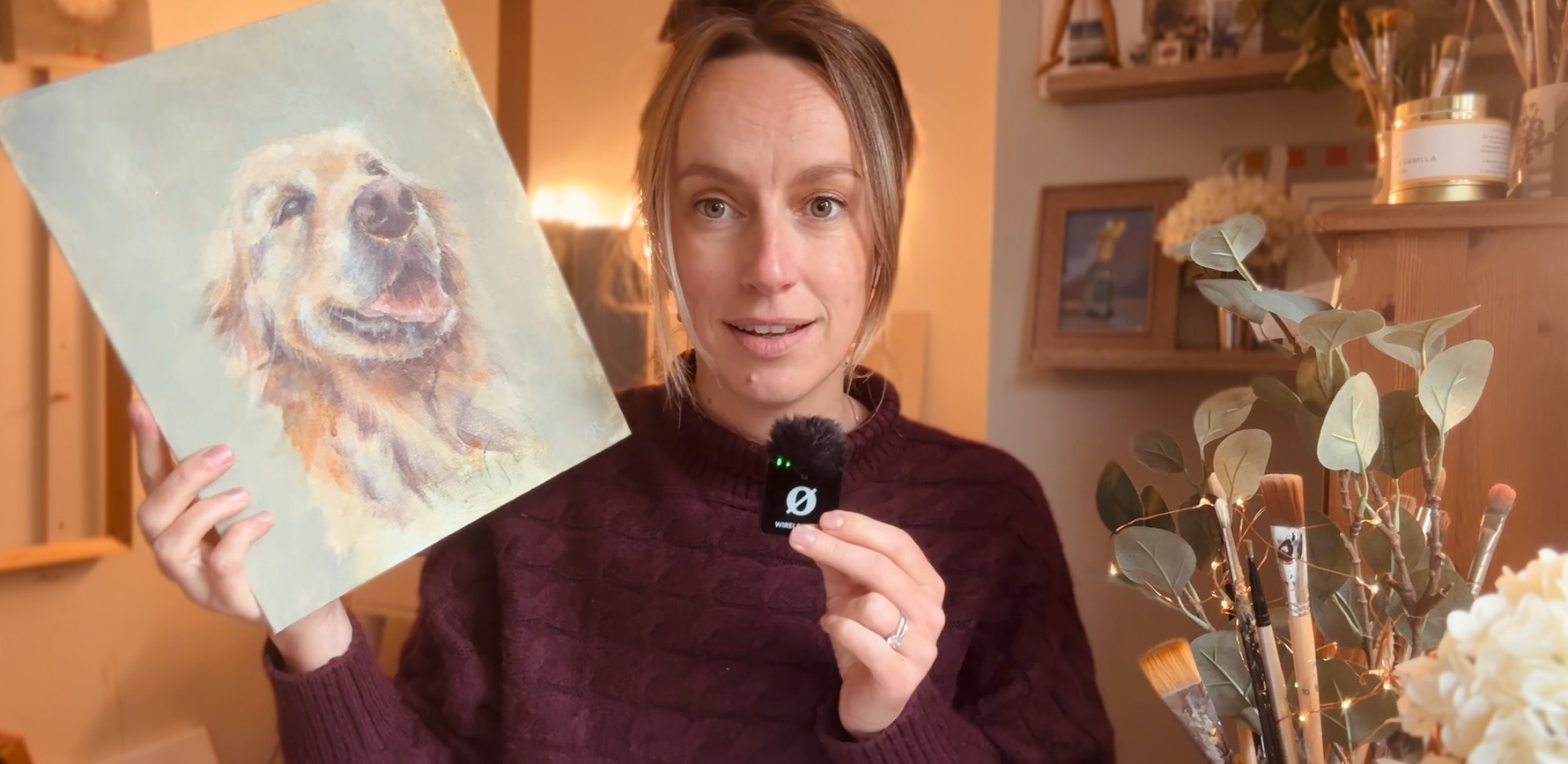 How to Paint a Golden Retriever 