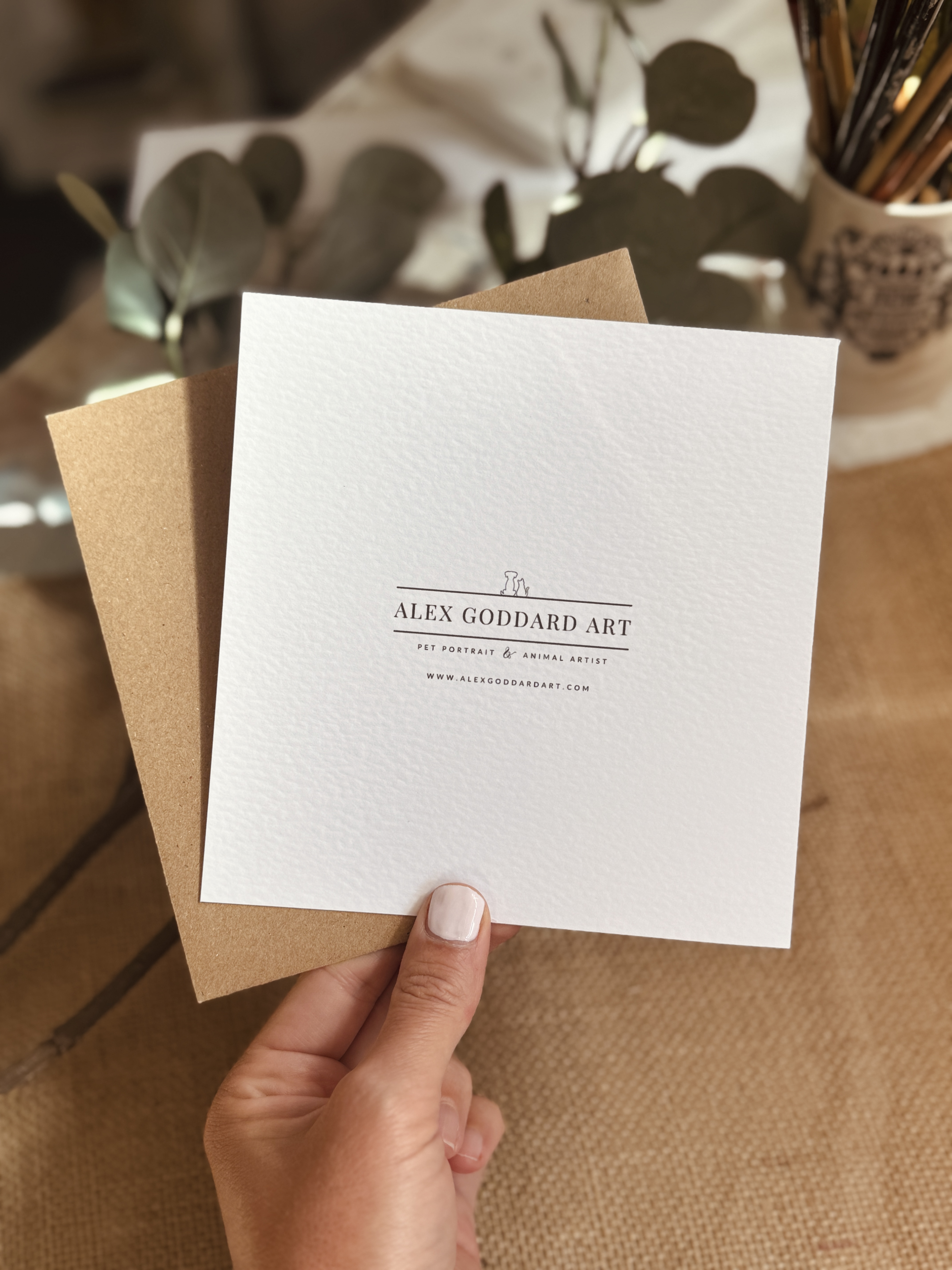 Old English Sheepdog Greeting card 