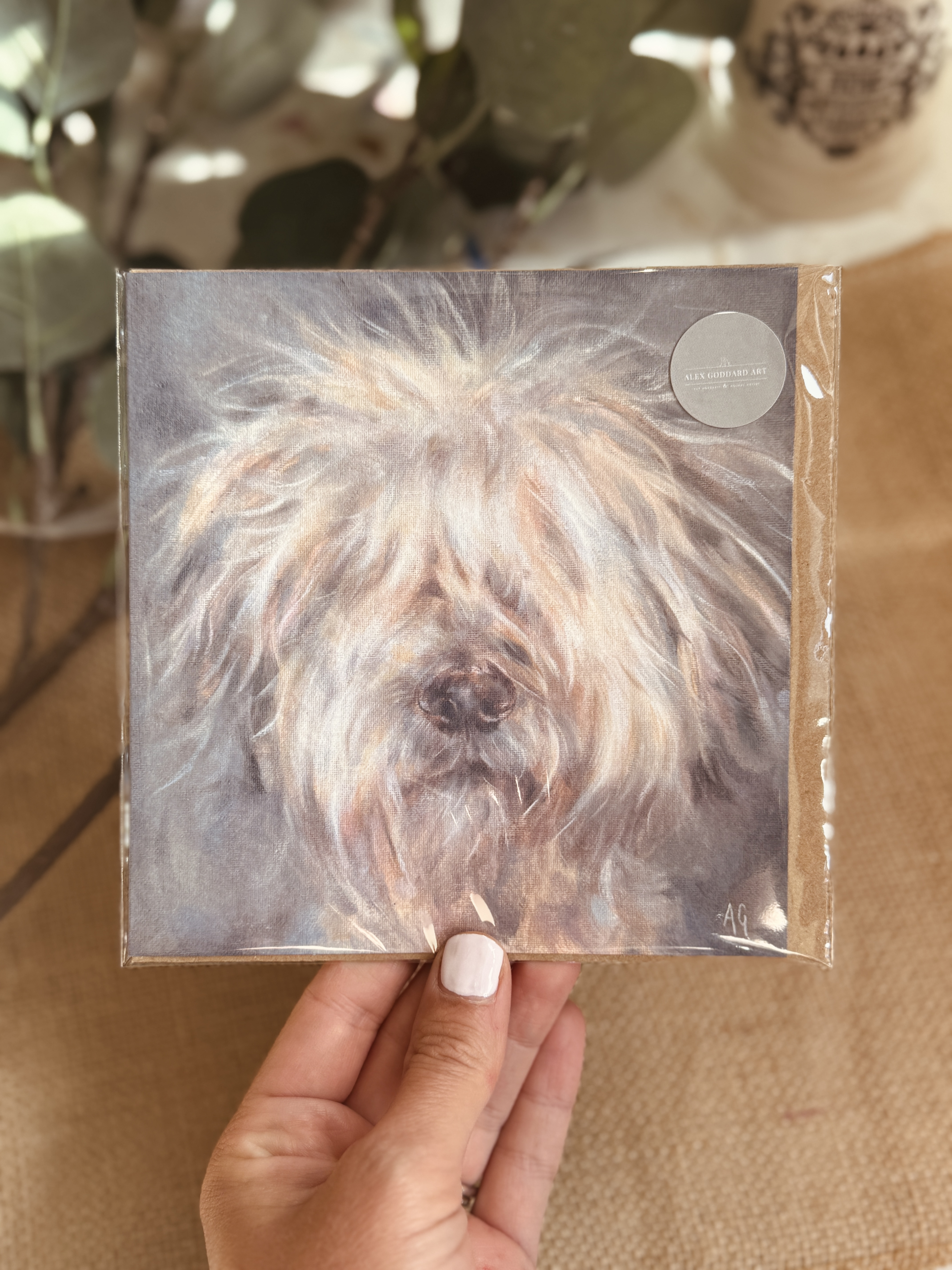 Old English Sheepdog Greeting card 