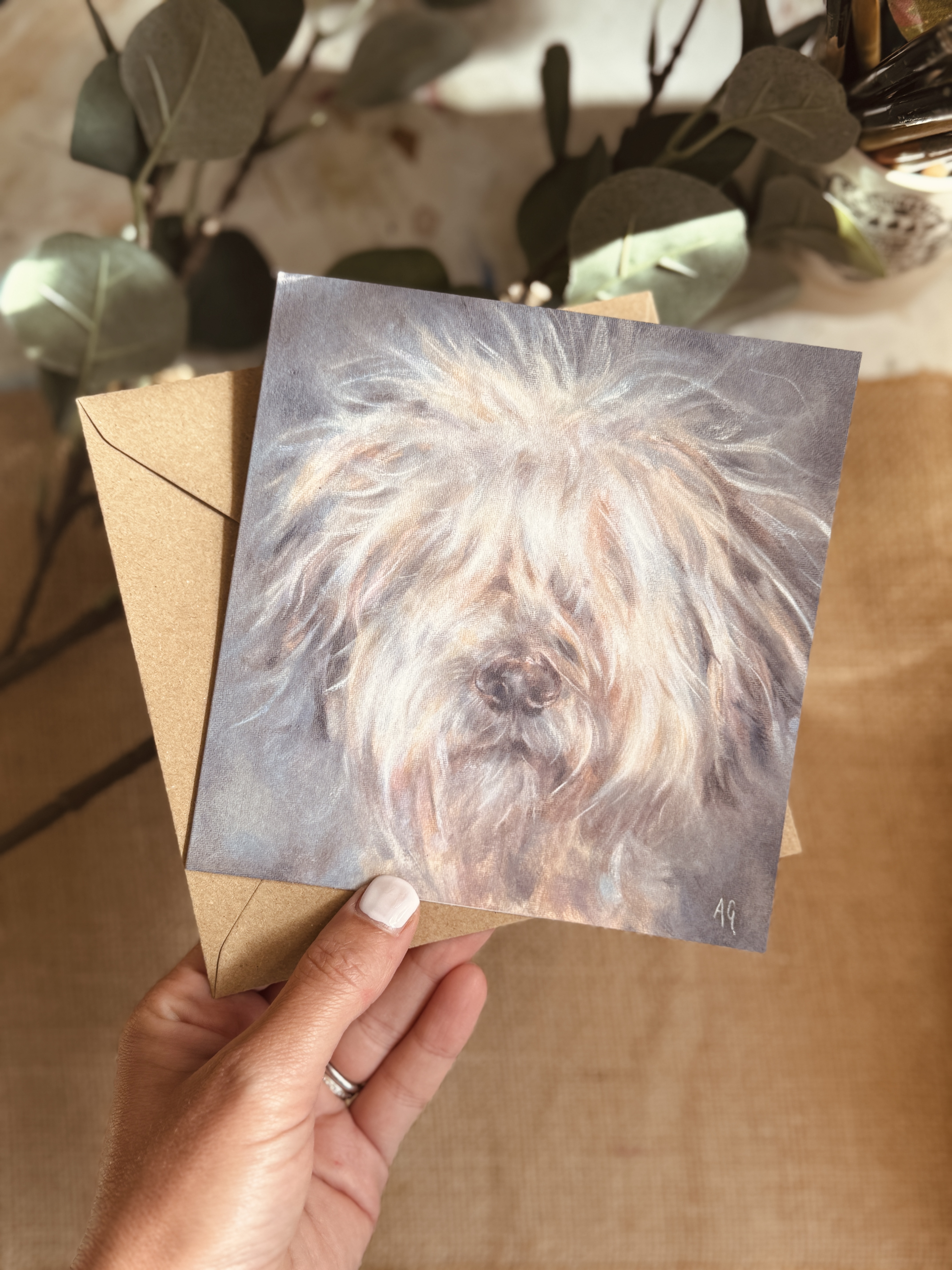Old English Sheepdog Greeting card 