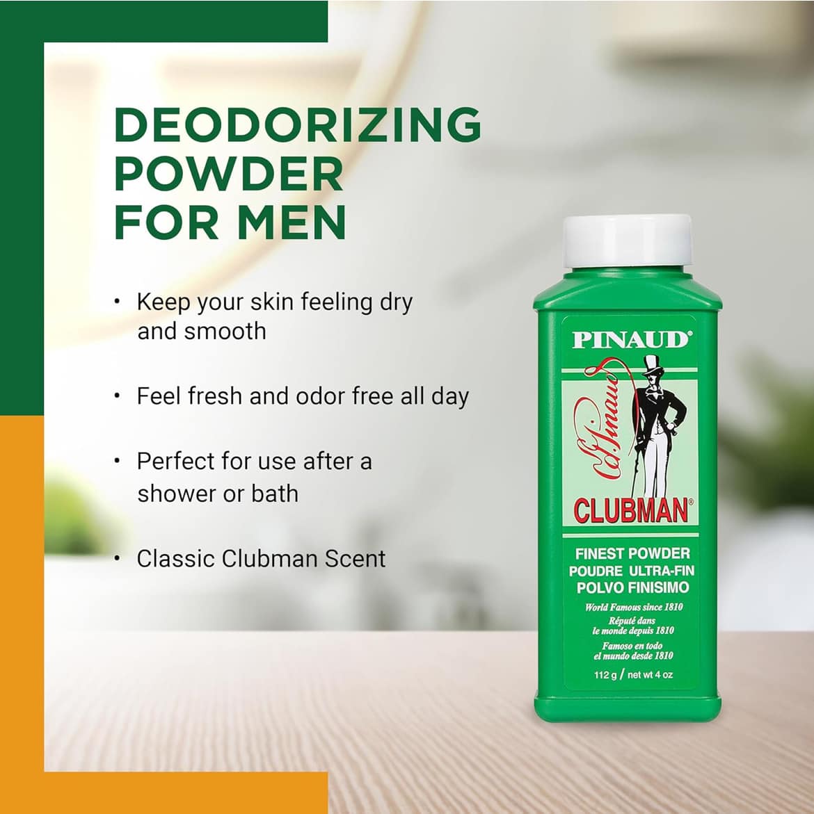 Talco para hombre