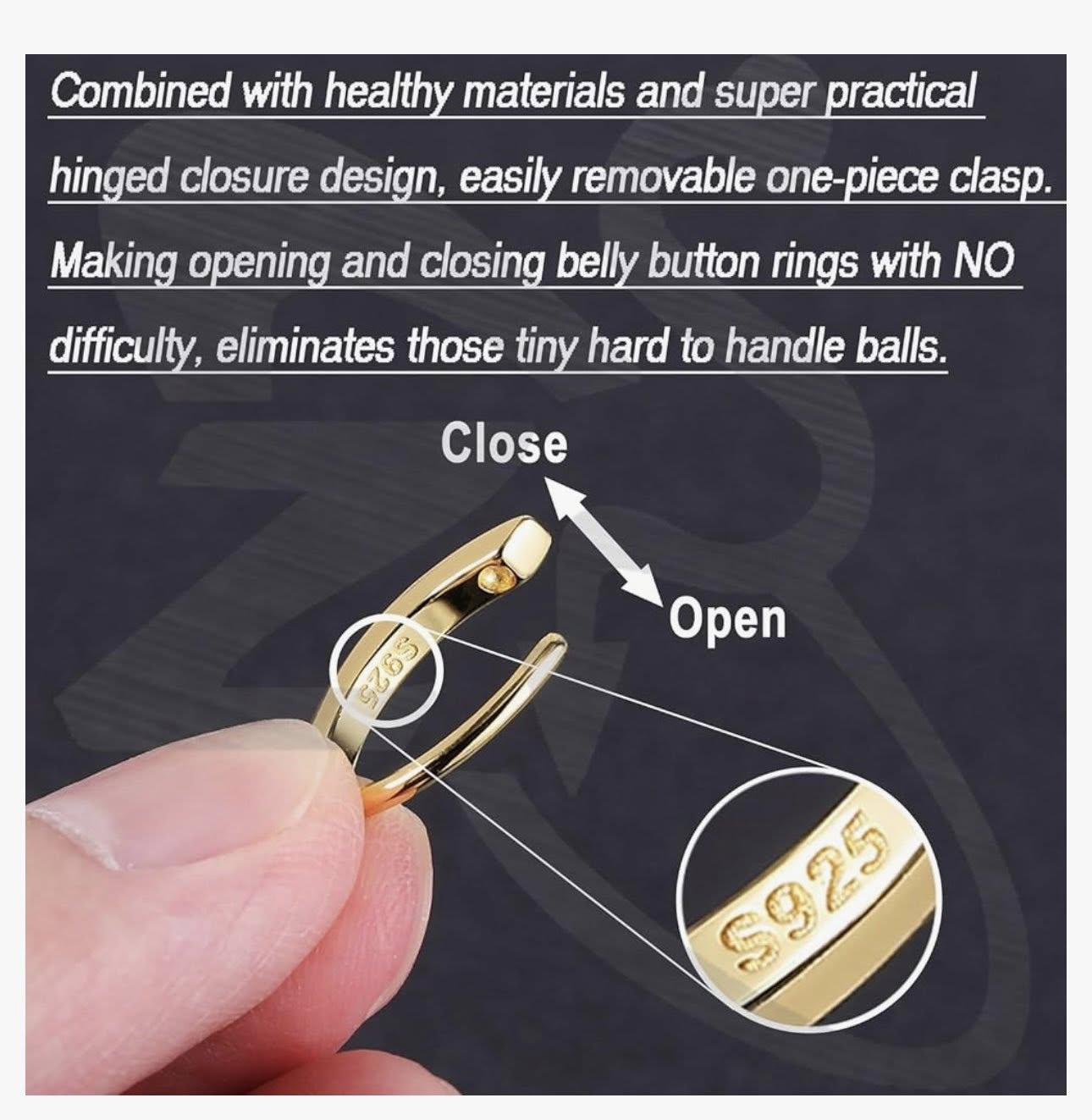 Arete para hombligo