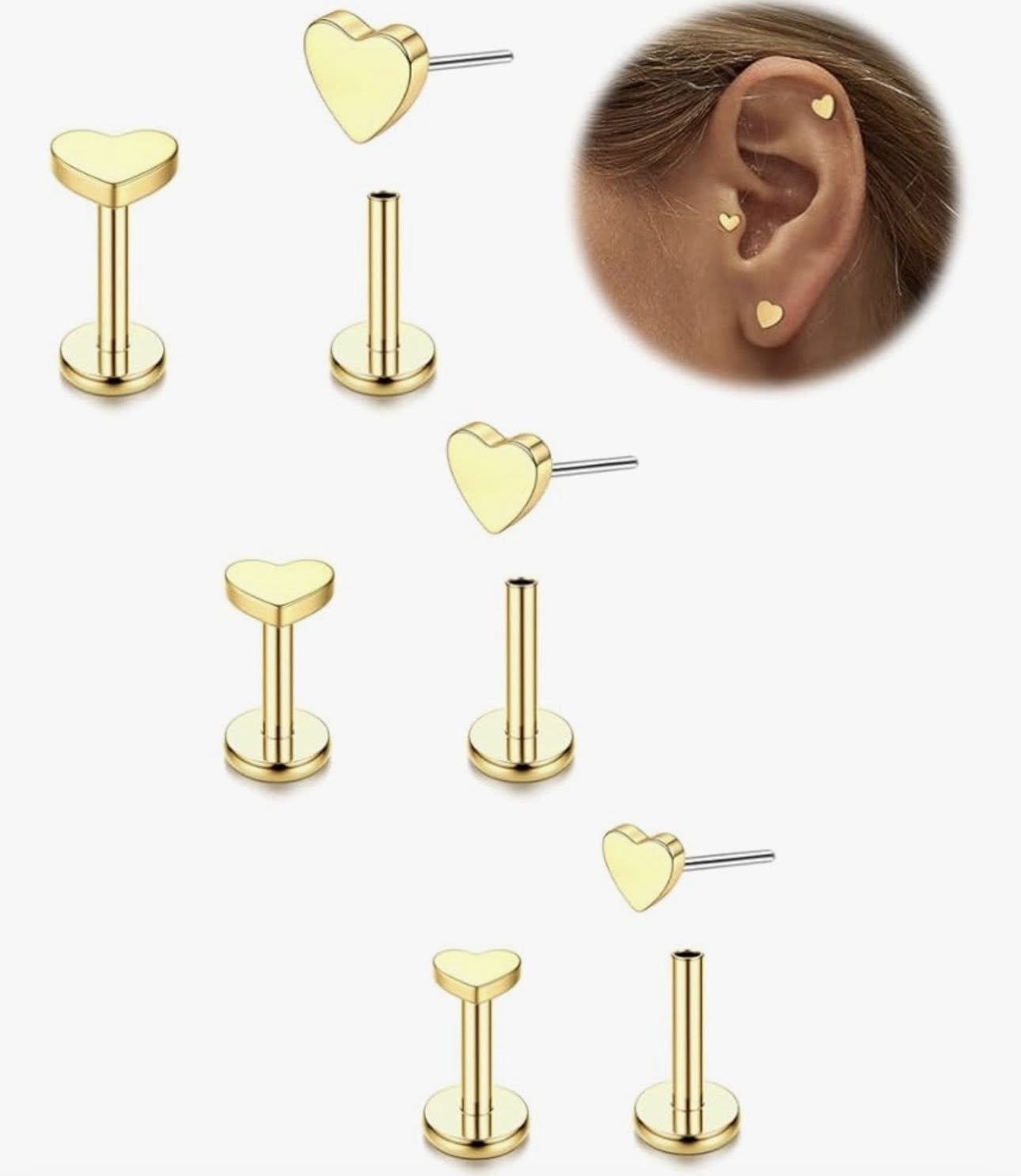 Aretes hipoalergenicos