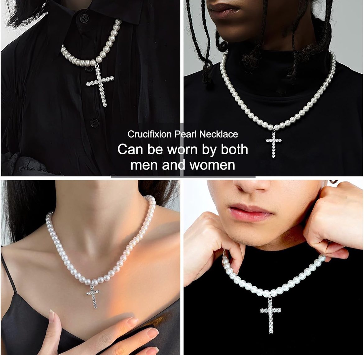 Collar de perlas con dije
