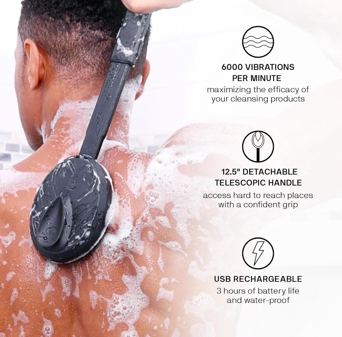 Exfoliante sónico para hombres