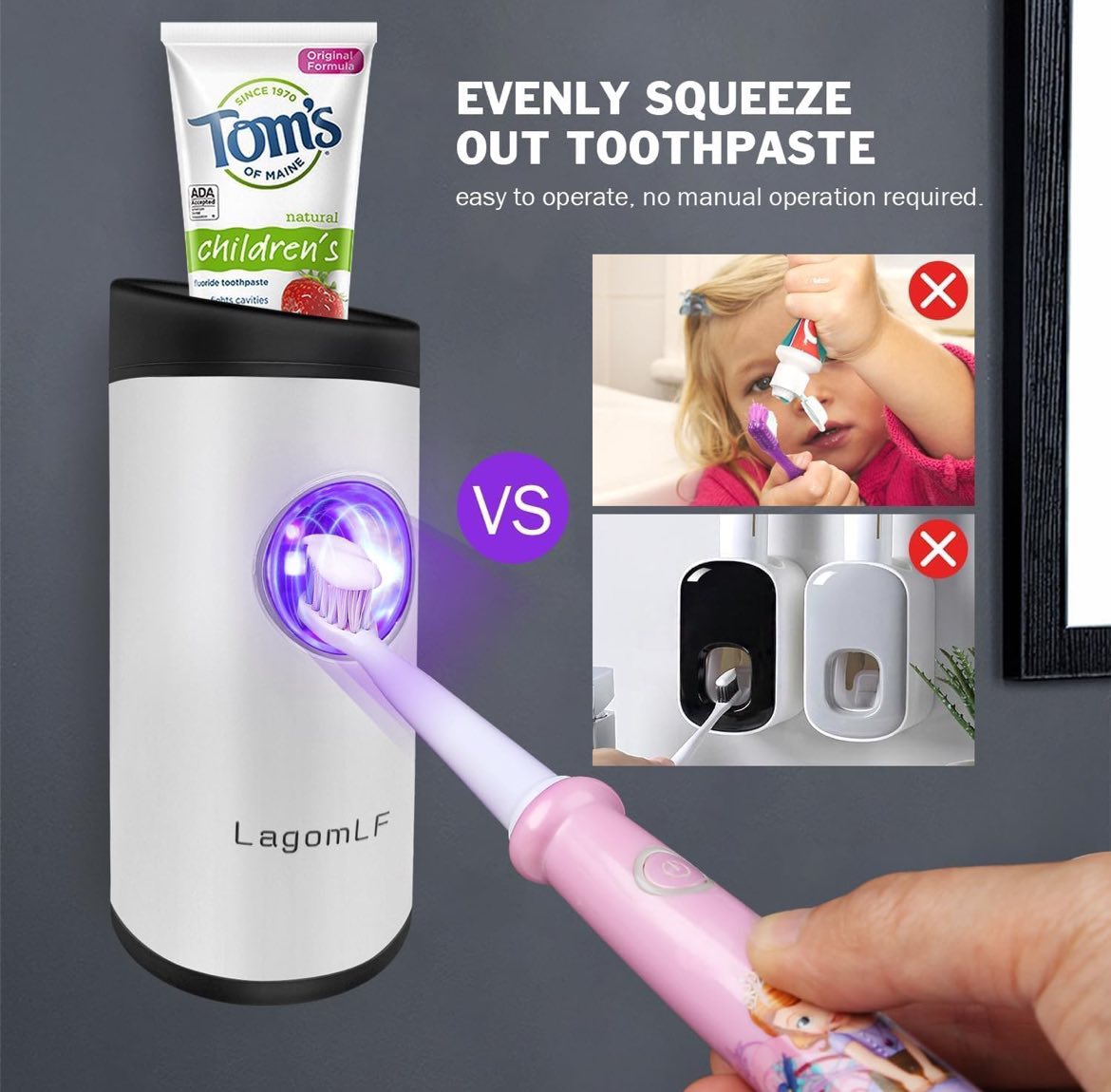 Dispensador automático de pasta de dientes