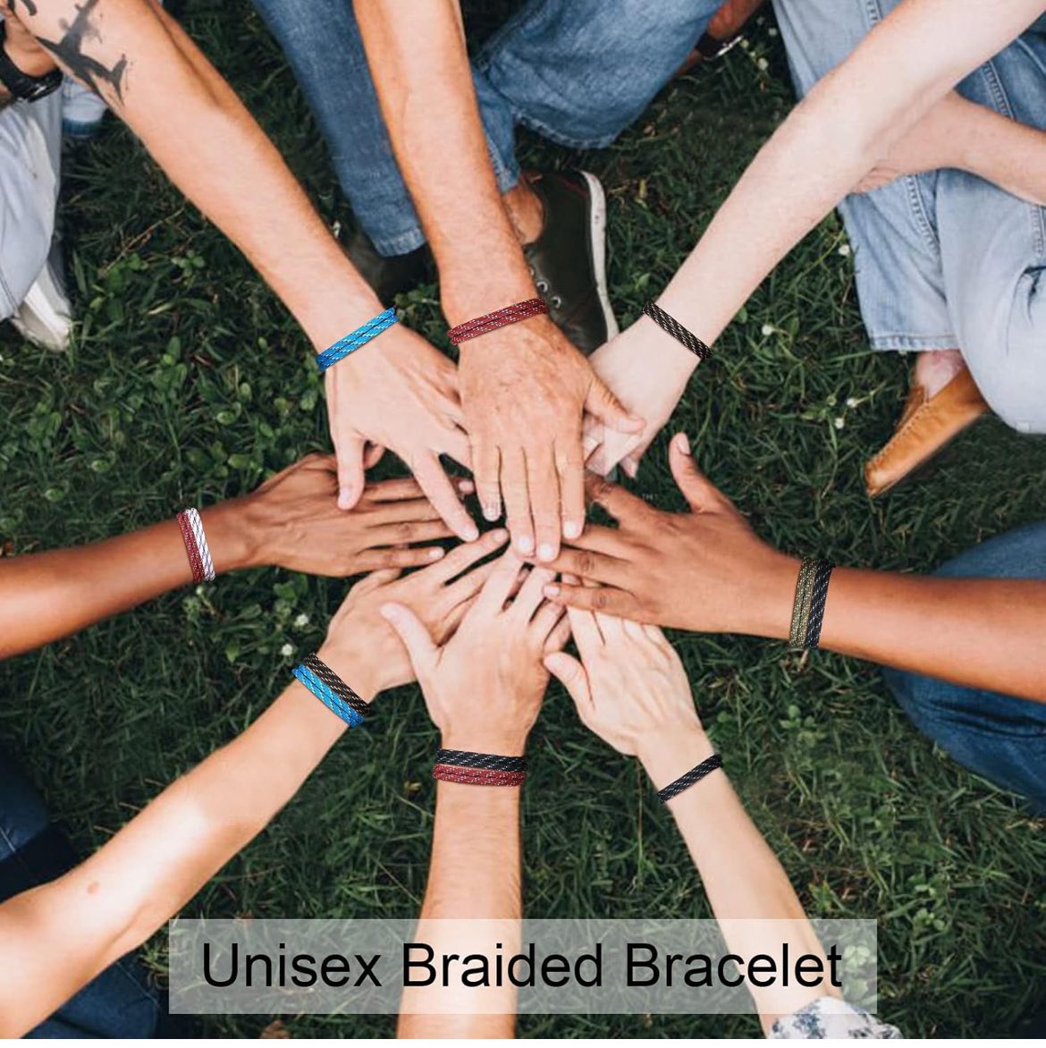 Pulseras de cuerda trenzada