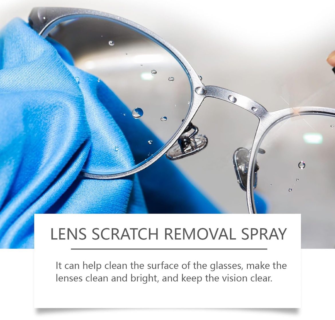 Solución de reparación de arañazos para lentes