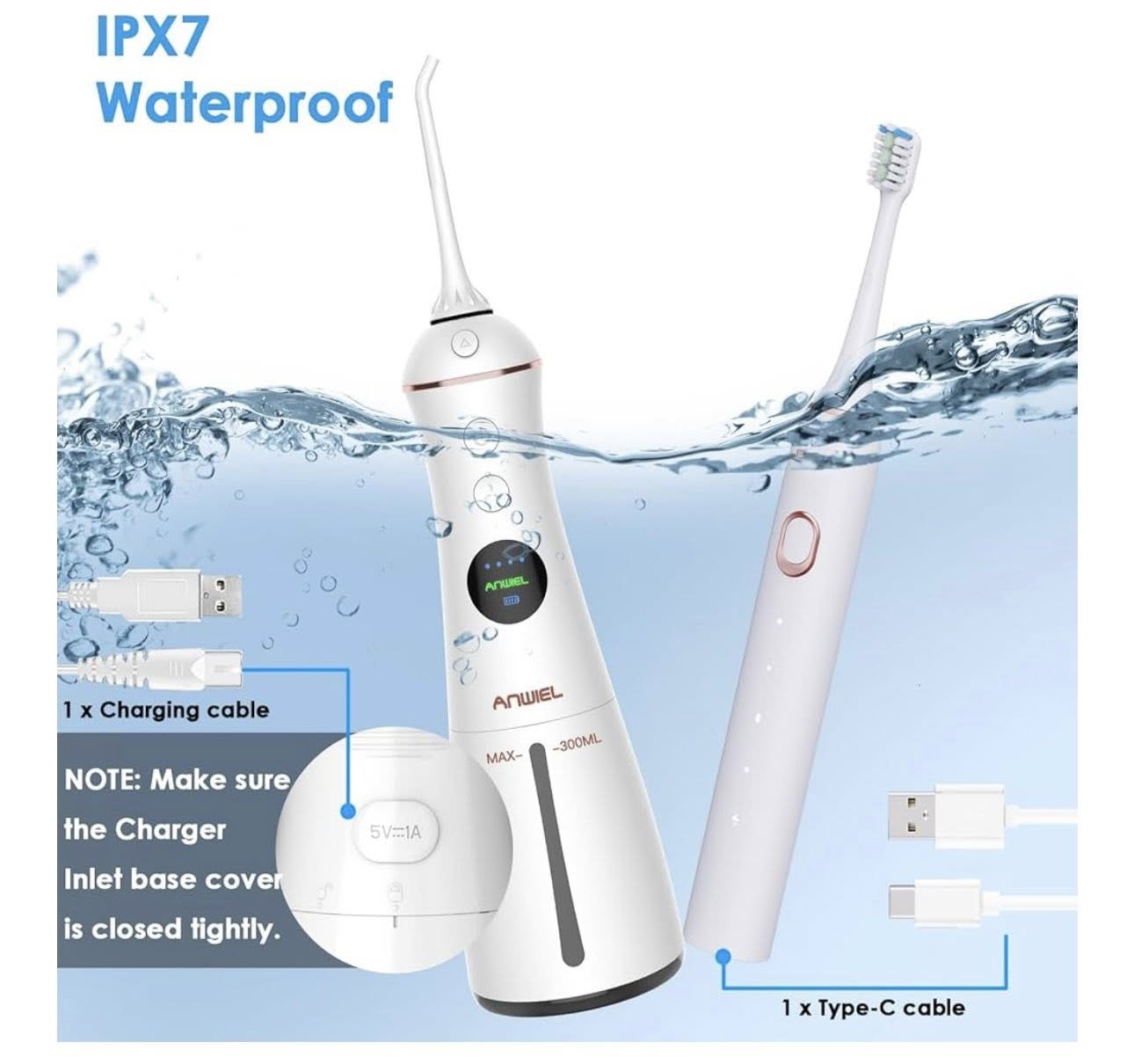 Irrigador bucal y cepillo ultrasónico