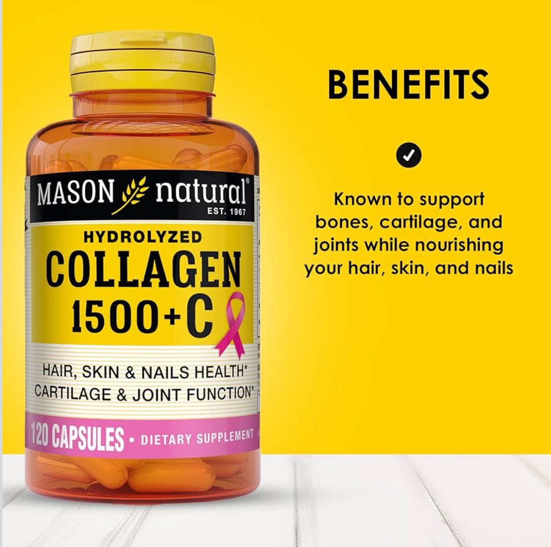 Colágeno con vitamina C y calcio