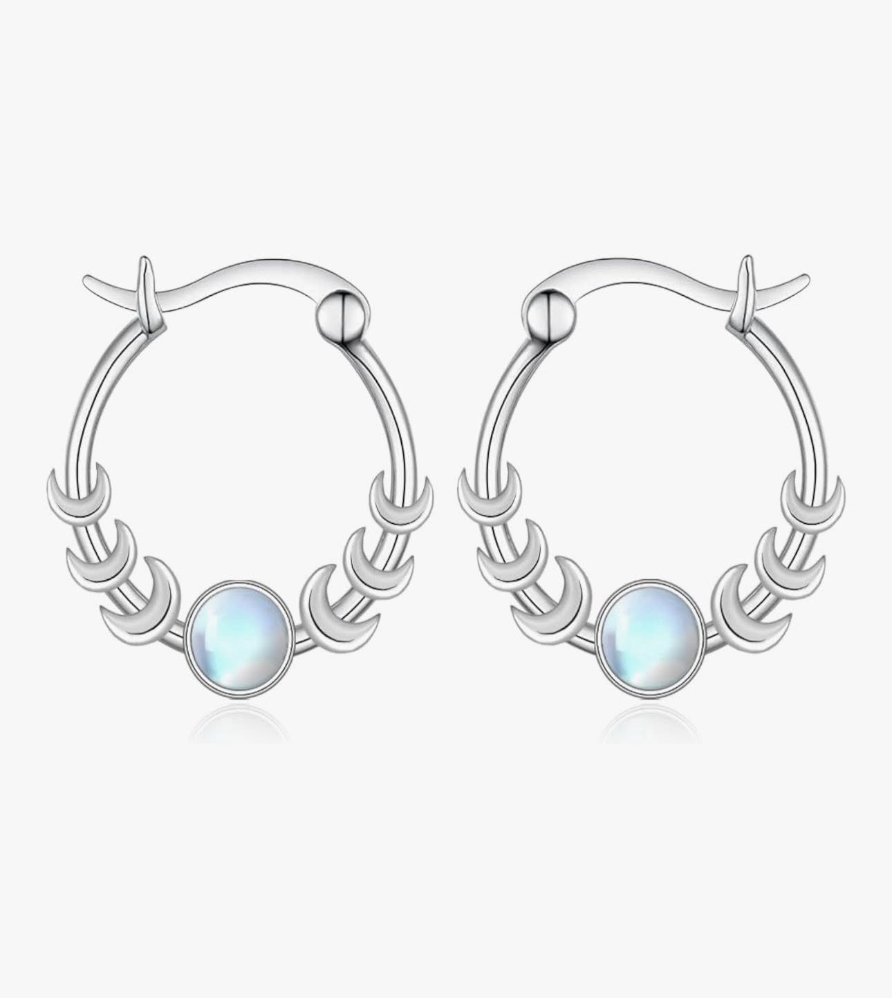 Aretes Triple Diosa Lunar