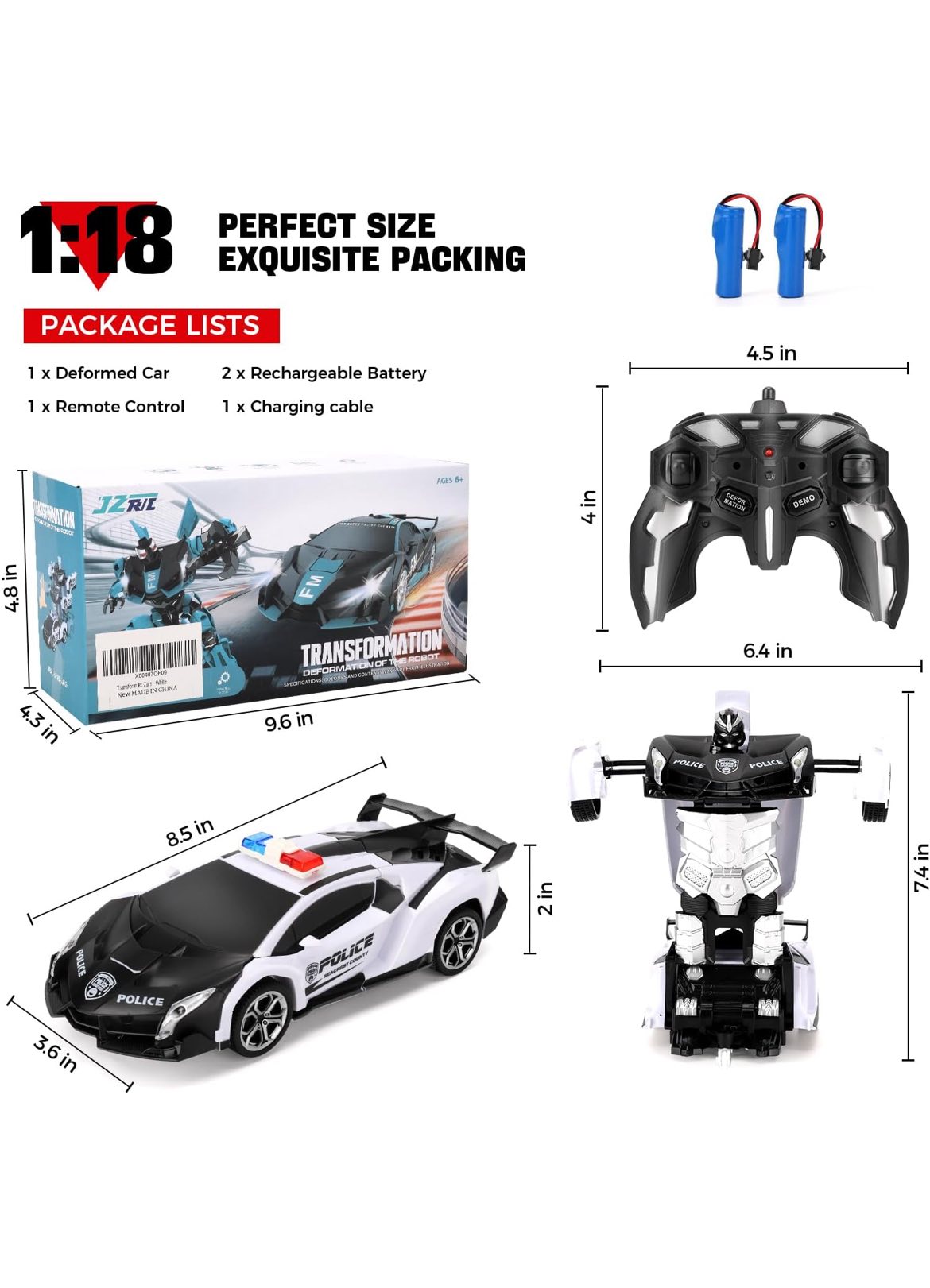 Carro de control remoto y robot