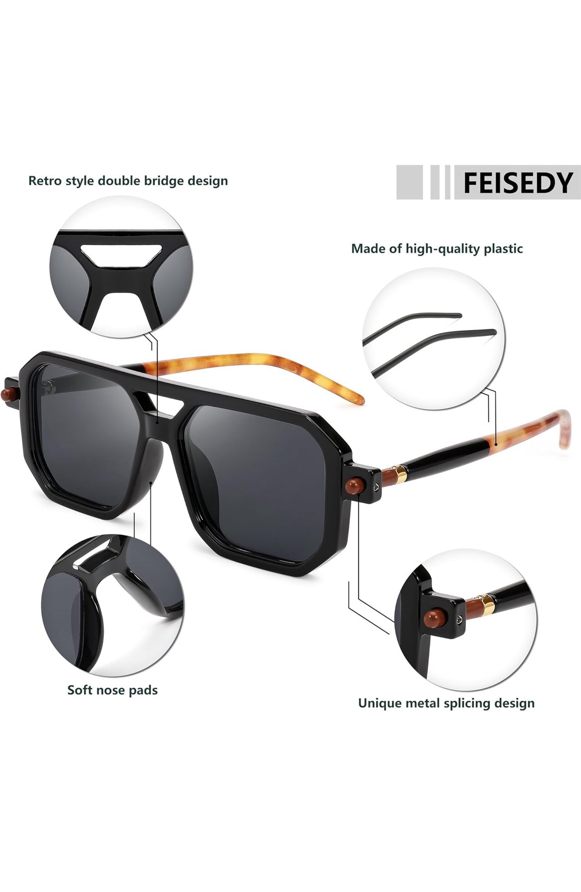 Lentes de sol estilo aviador