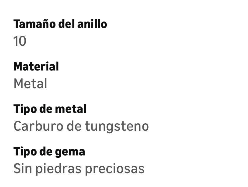 Anillo de tungsteno