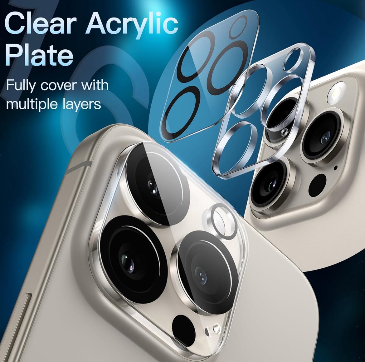 Protector de lente para iPhone