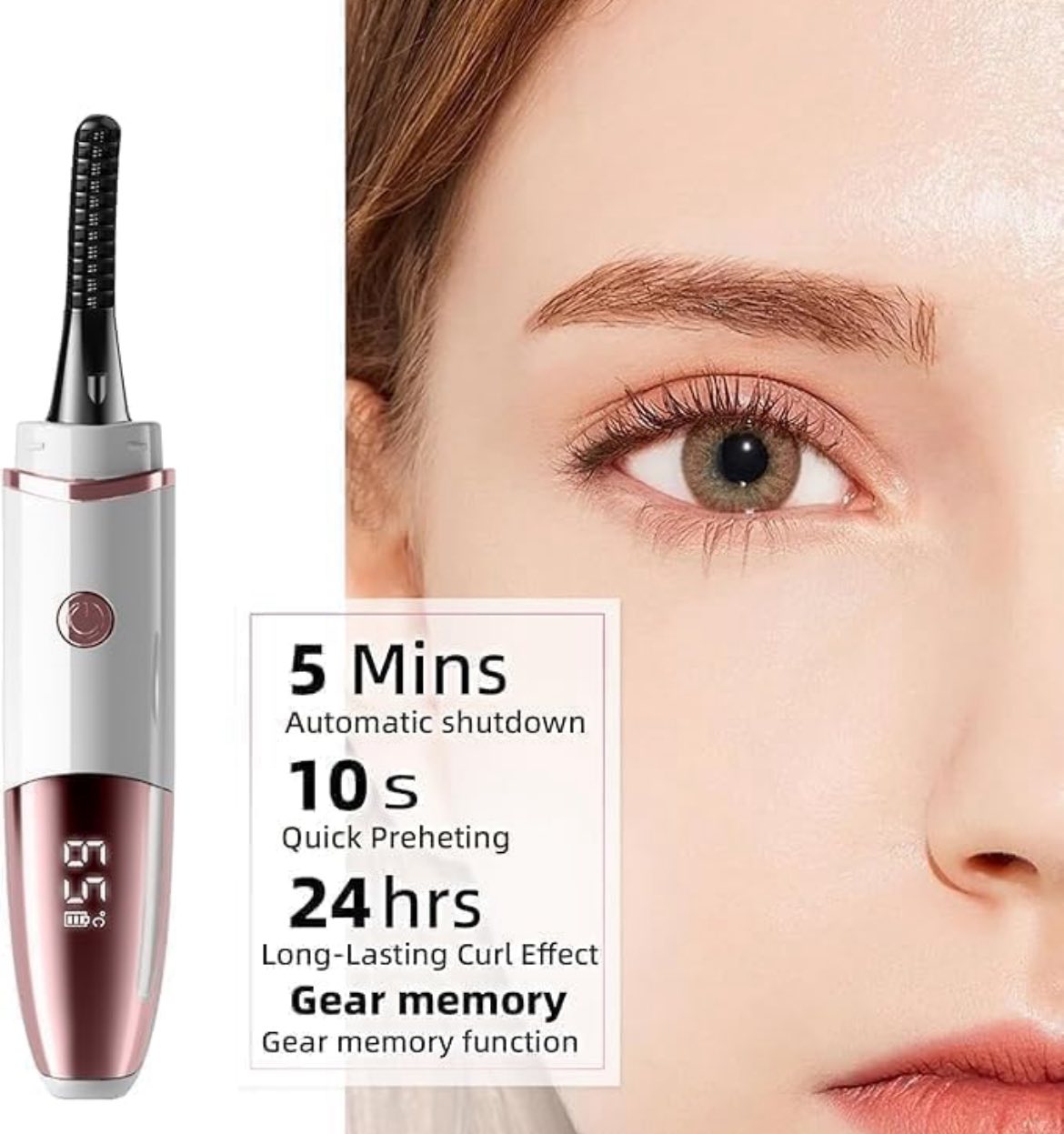 Rizador eléctrico de pestañas