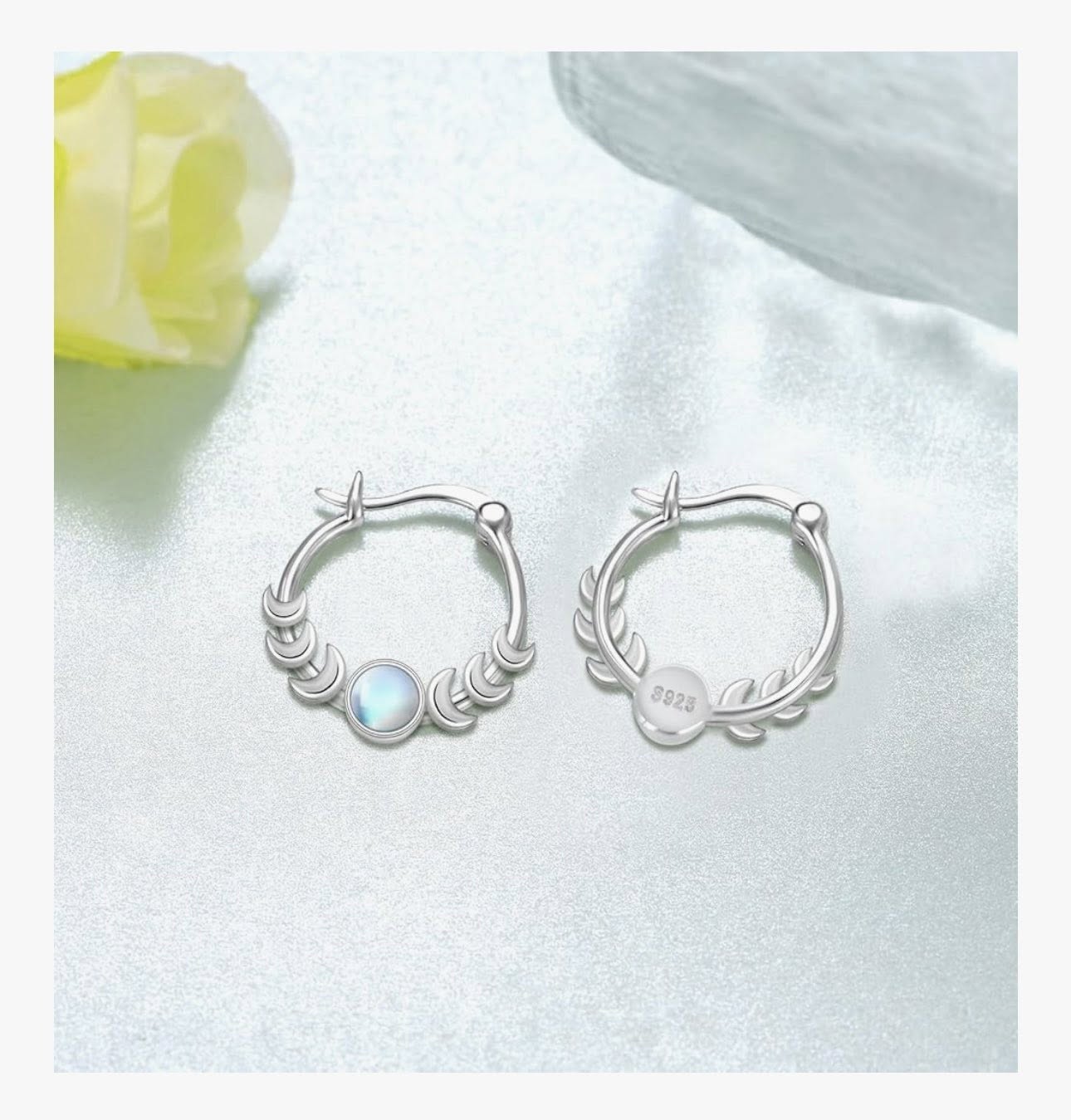 Aretes Triple Diosa Lunar