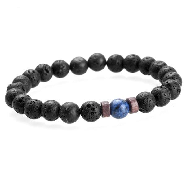 Pulsera piedra volcánica
