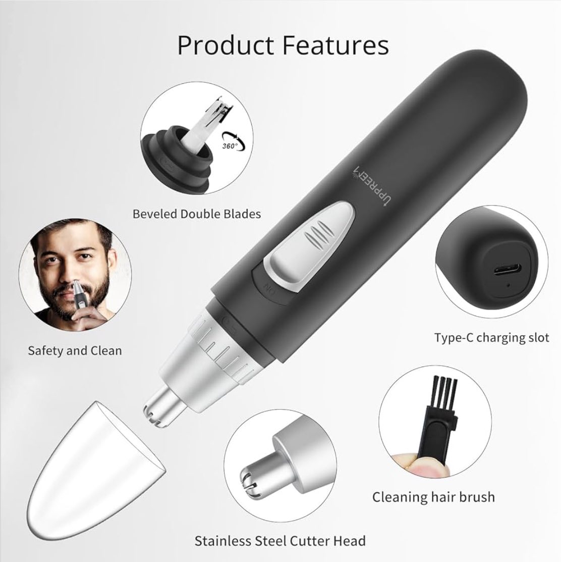 Cortadora de pelo de nariz