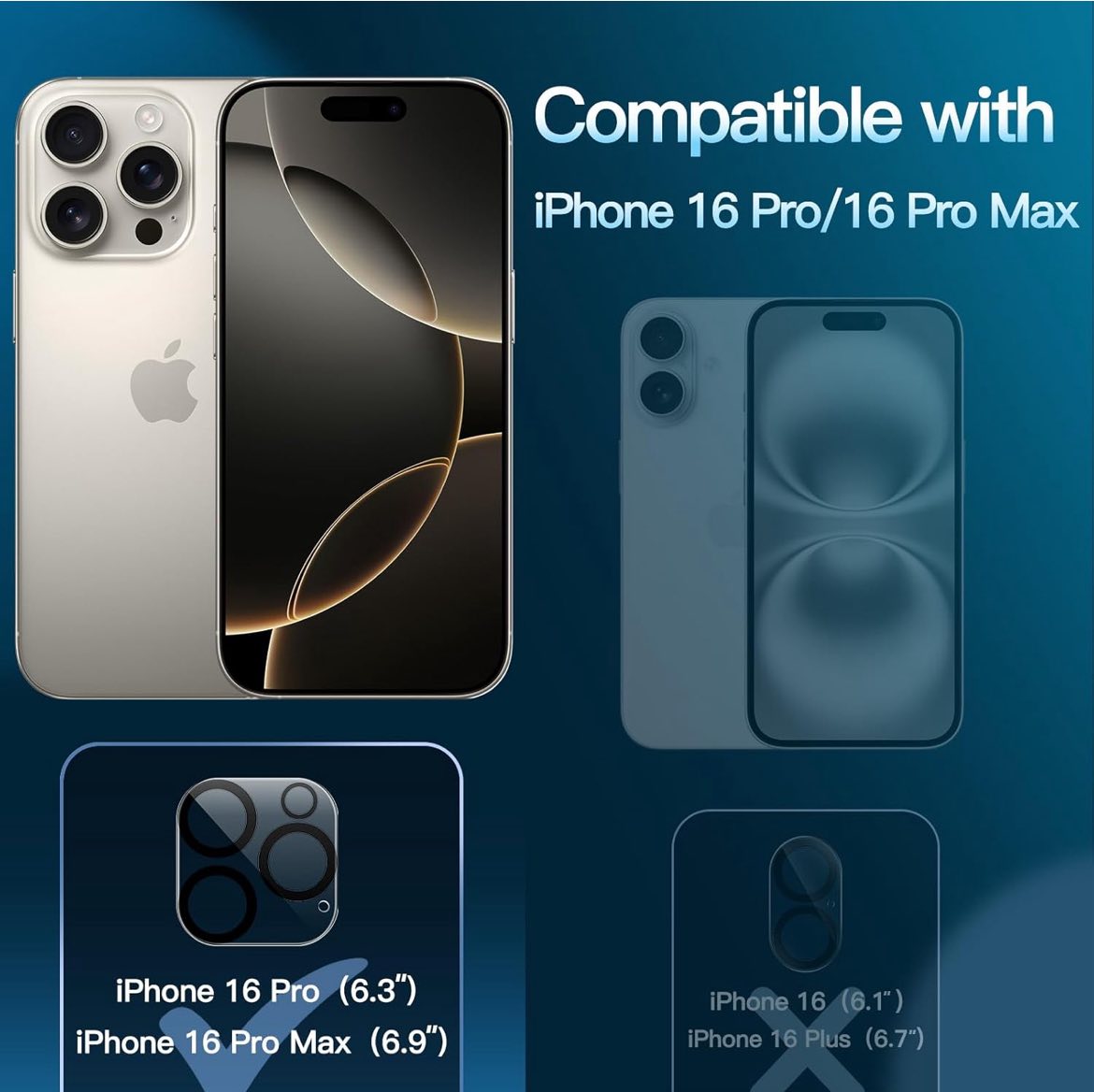 Protector de lente para iPhone