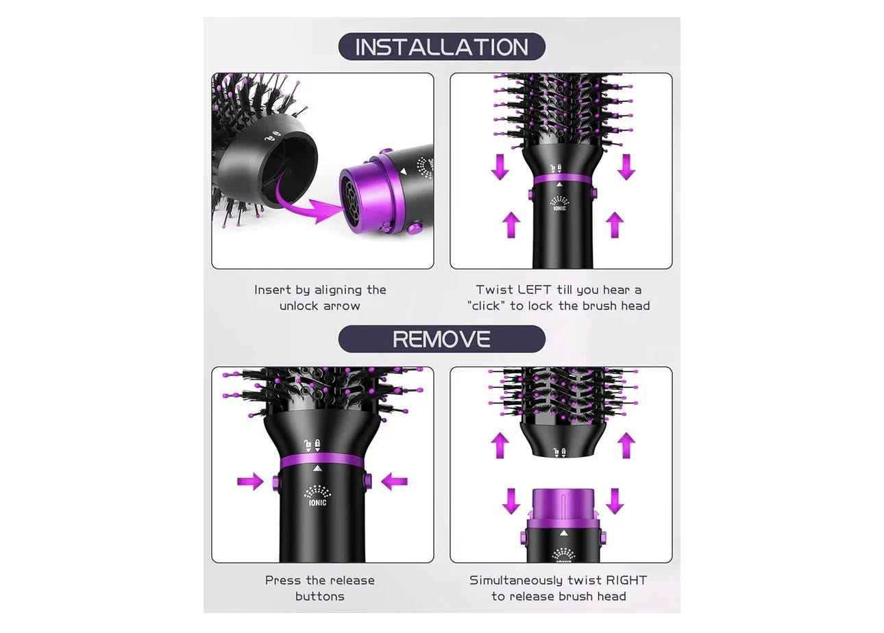 Cepillo secador 4 en 1