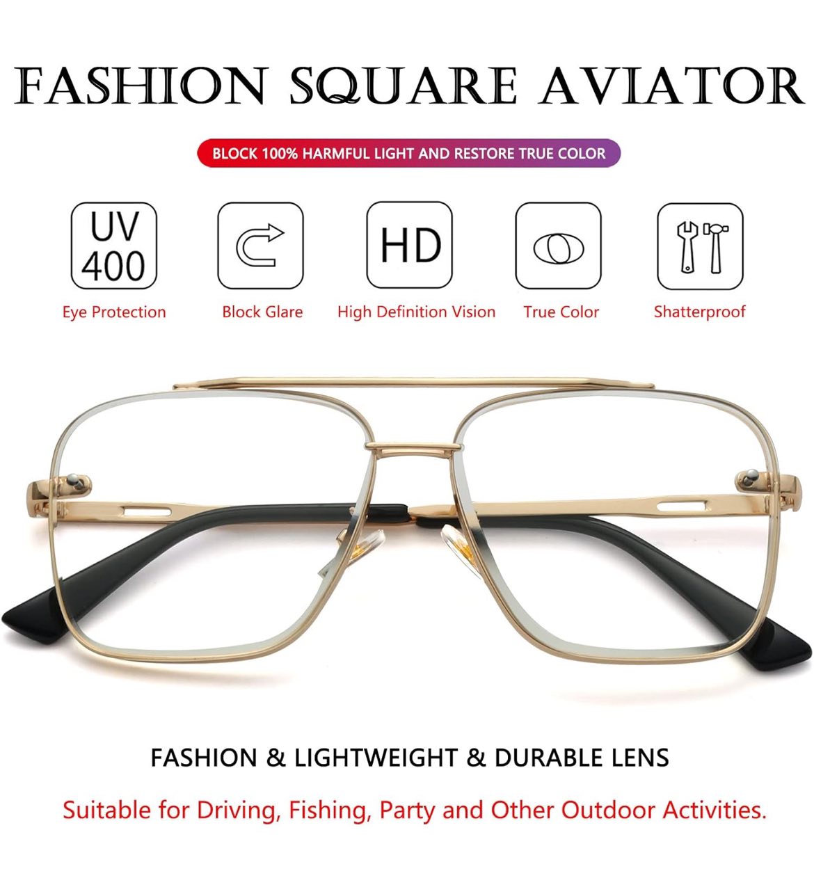 Lentes cuadrados