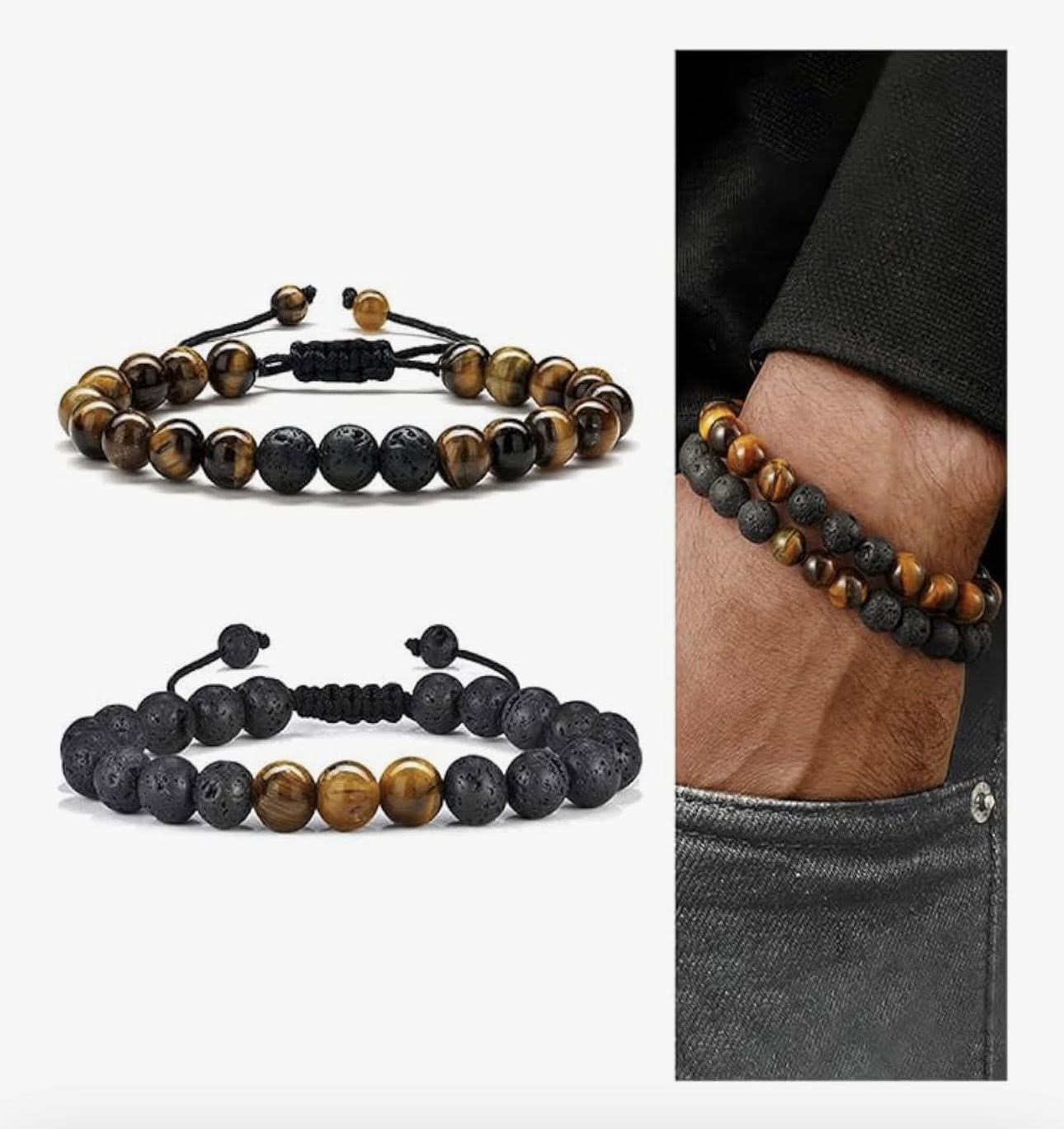 Pulseras de piedra natural