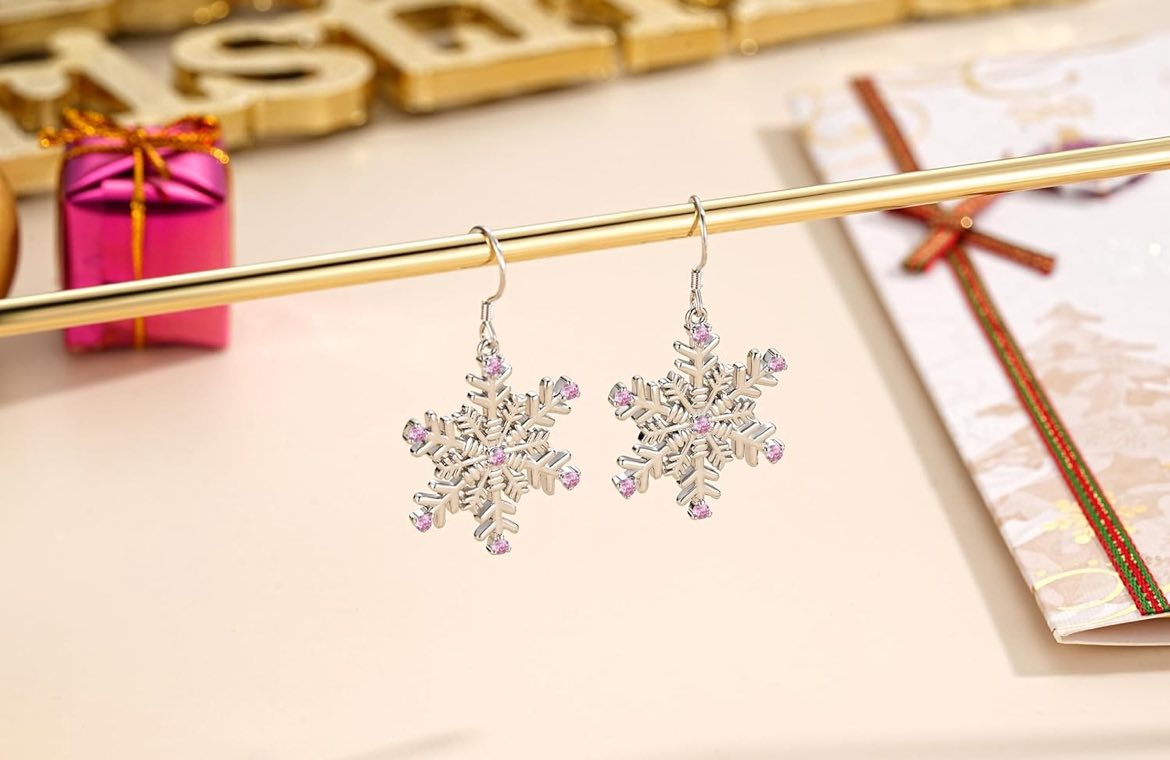 Aretes de copo de nieve